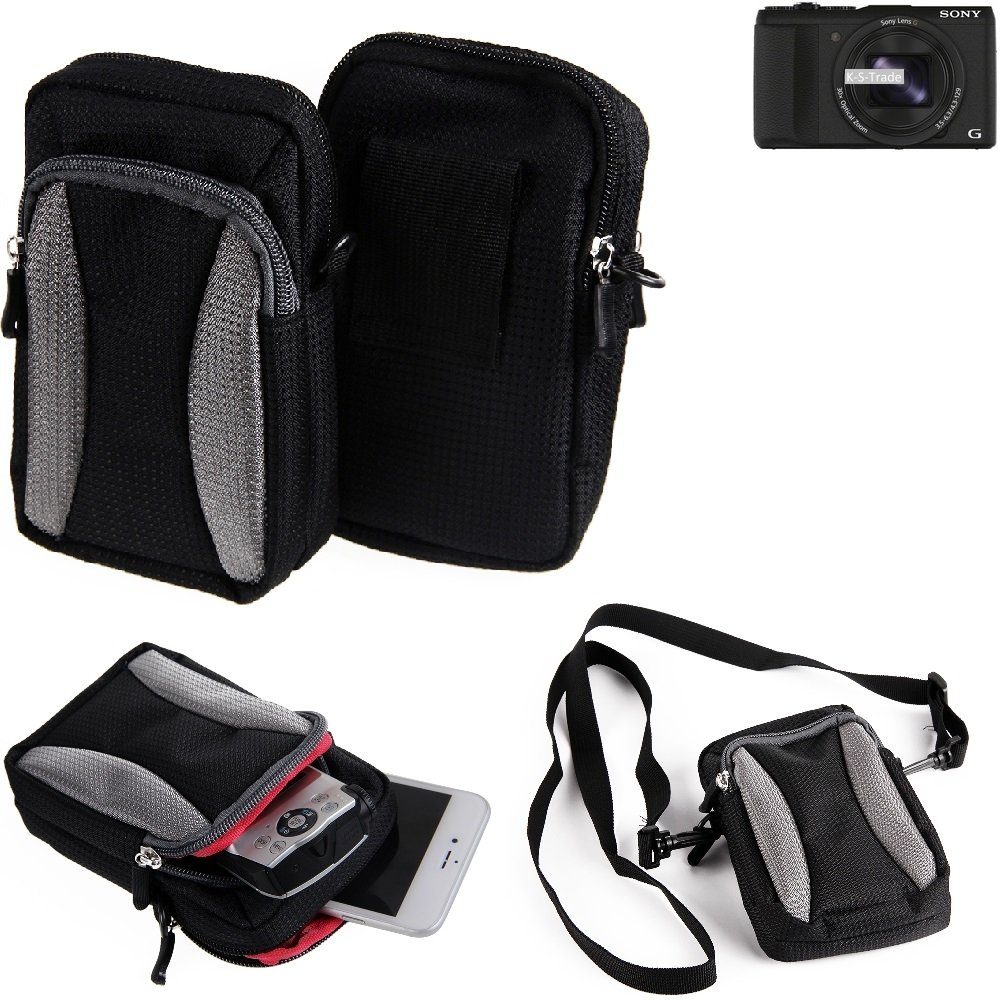 K-S-Trade Kameratasche für Sony Cyber-shot DSC-HX60, Gürtel Tasche Holster  Umhänge Tasche Fototasche Schutz Hülle