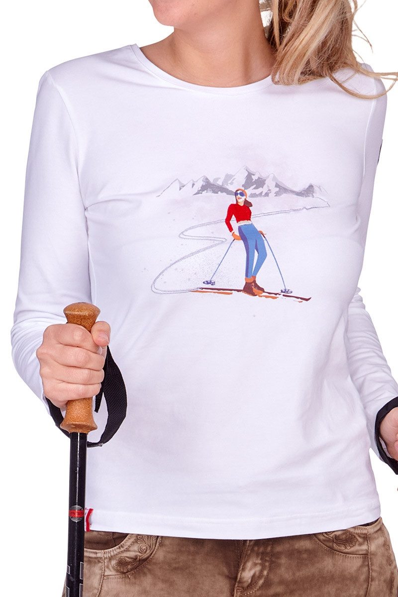 Almgwand Trachtenshirt Longsleeve Damen - SCHNAIDBERGALM günstig online kaufen