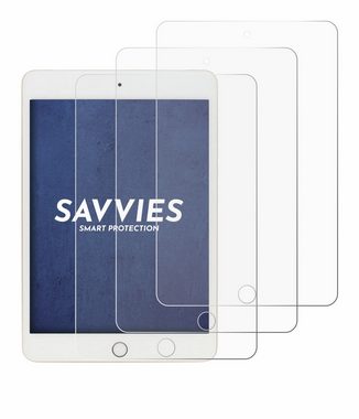 Savvies Schutzfolie für Apple iPad Mini 5 2019 (5. Gen), Displayschutzfolie, 6 Stück, Folie klar