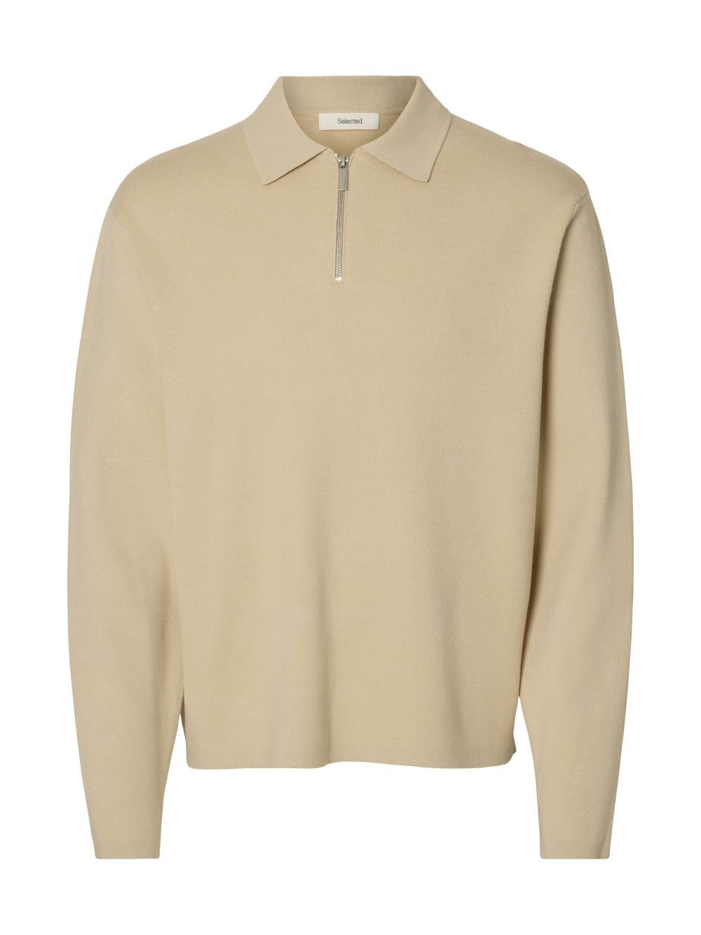 Strickpullover SLHTELLER FN RELAXED HALF ZIP POLO