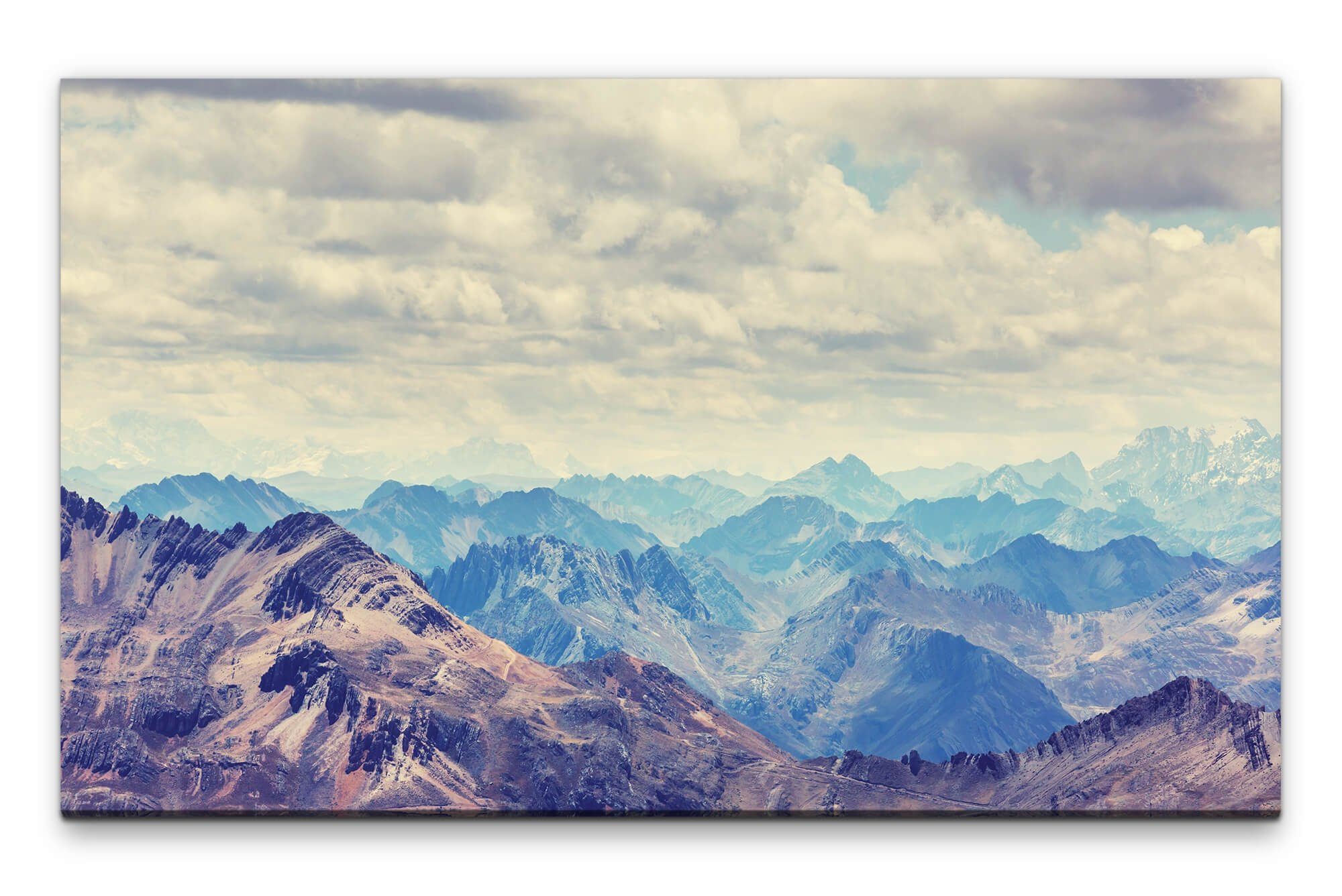 Leinwandbild Bilder XXL Gebirgszug Wandbild auf Leinwand