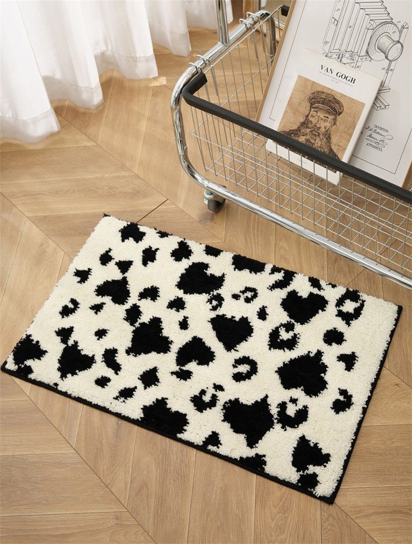 Fußmatte Saugfähige Fußmatten Teppichbodenmatten Hochflor-Läufer Teppich,  L.Ru UG, Rutschfeste Bodenmatte vor der Tür Kindermatte neben dem Bett
