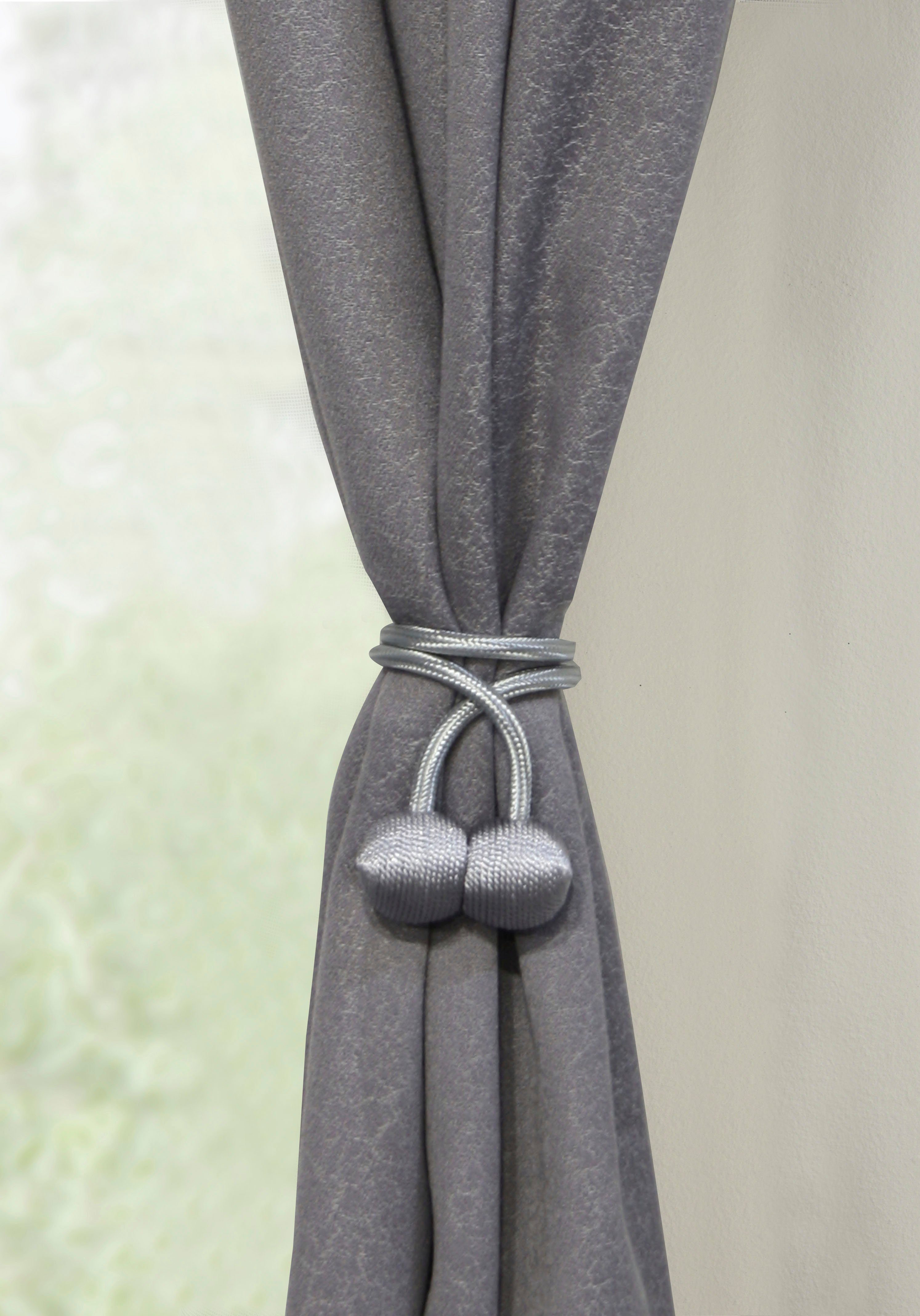 GARDINIA Raffhalter Flex-S mit Magnet, (2-tlg), vielfältige Anbringungsmöglichkeiten