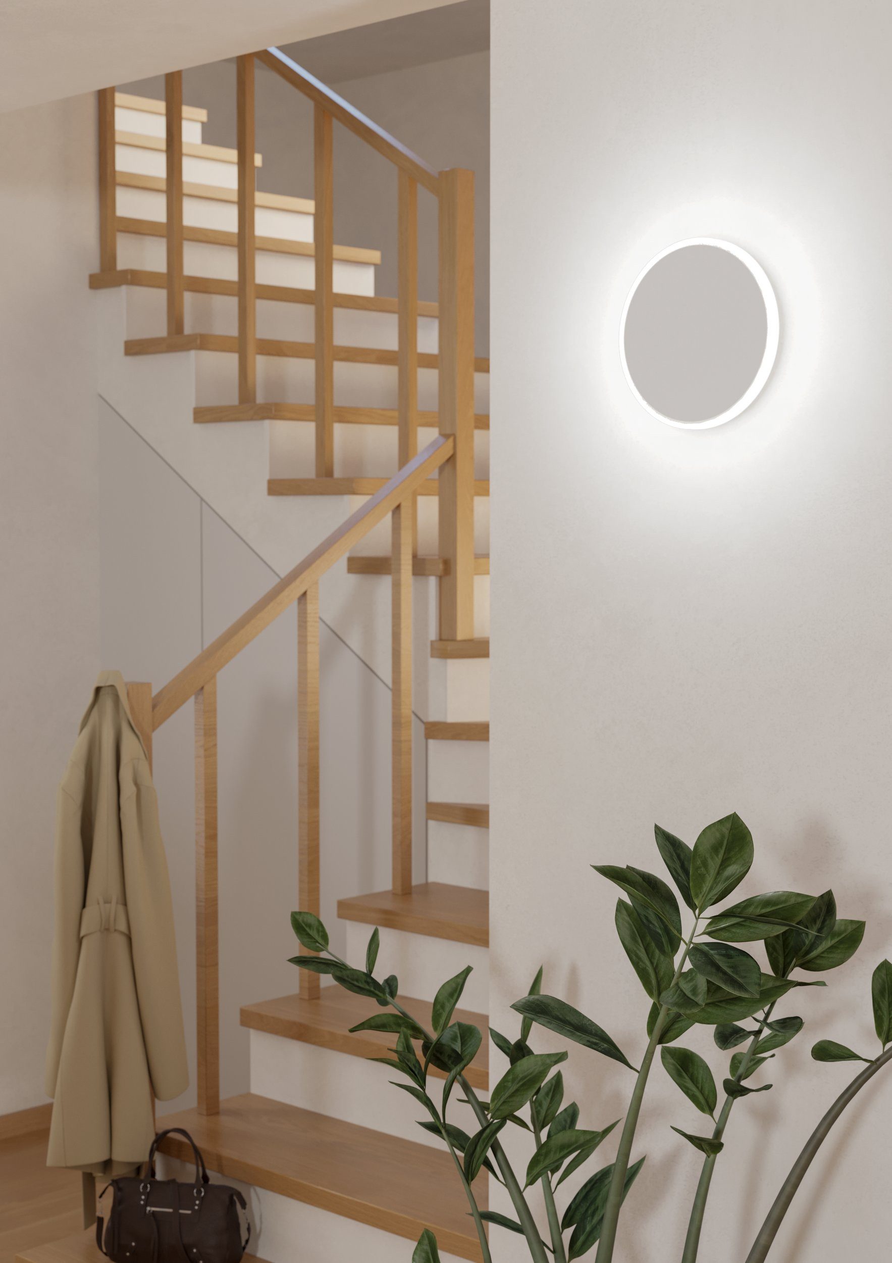 EGLO LED Deckenleuchte Mongodio 1, Leuchtmittel inklusive, Wandlampe, Deckenlampe, Deckenleuchte, Wohnzimmerlampe, Ø 25 cm