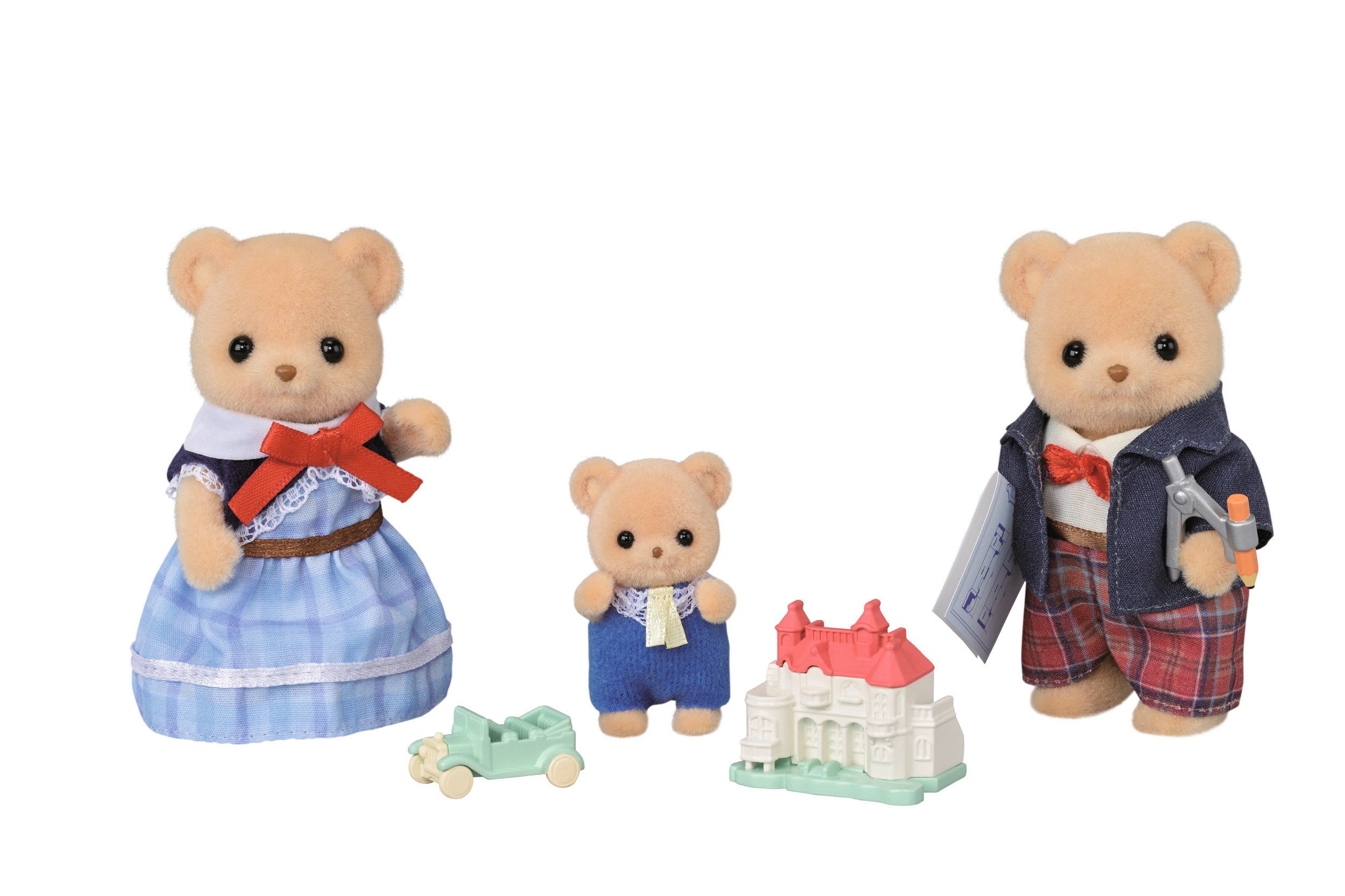 Sylvanian Families Spielfigur Biscuit Bären Familie (5851)
