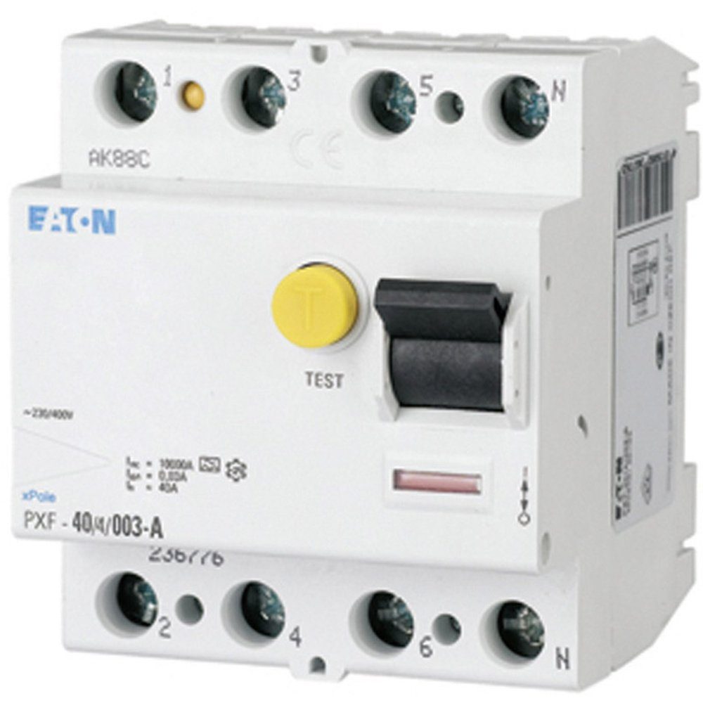 EATON Sicherheitsrelais Eaton 236772 PXF-25/4/003-A Fehlerstrom-Schutzschalter A 4polig 25