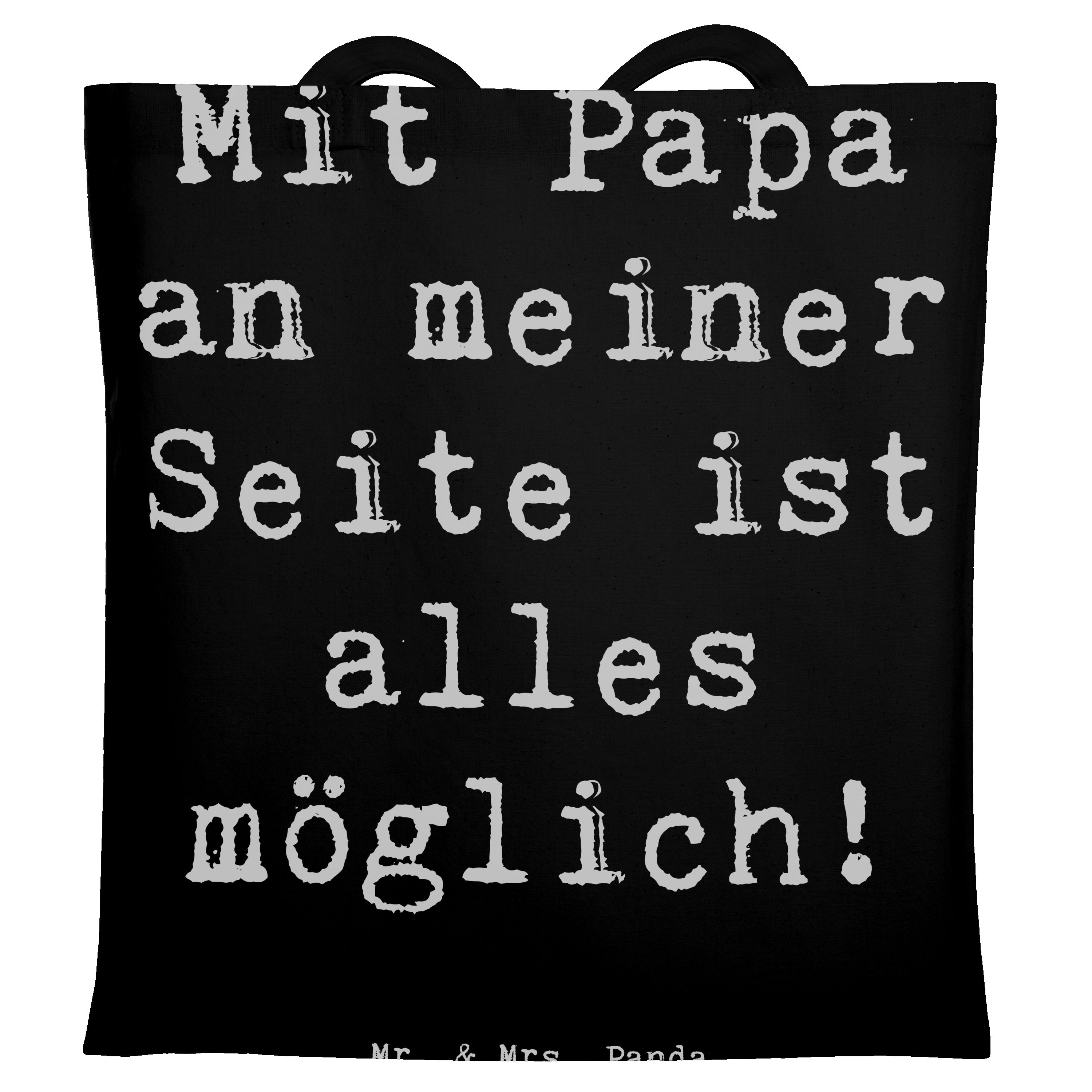 Tragetasche Papa Möglichmacher - Schwarz - Geschenk, Papa immer da, Einkaufstasch