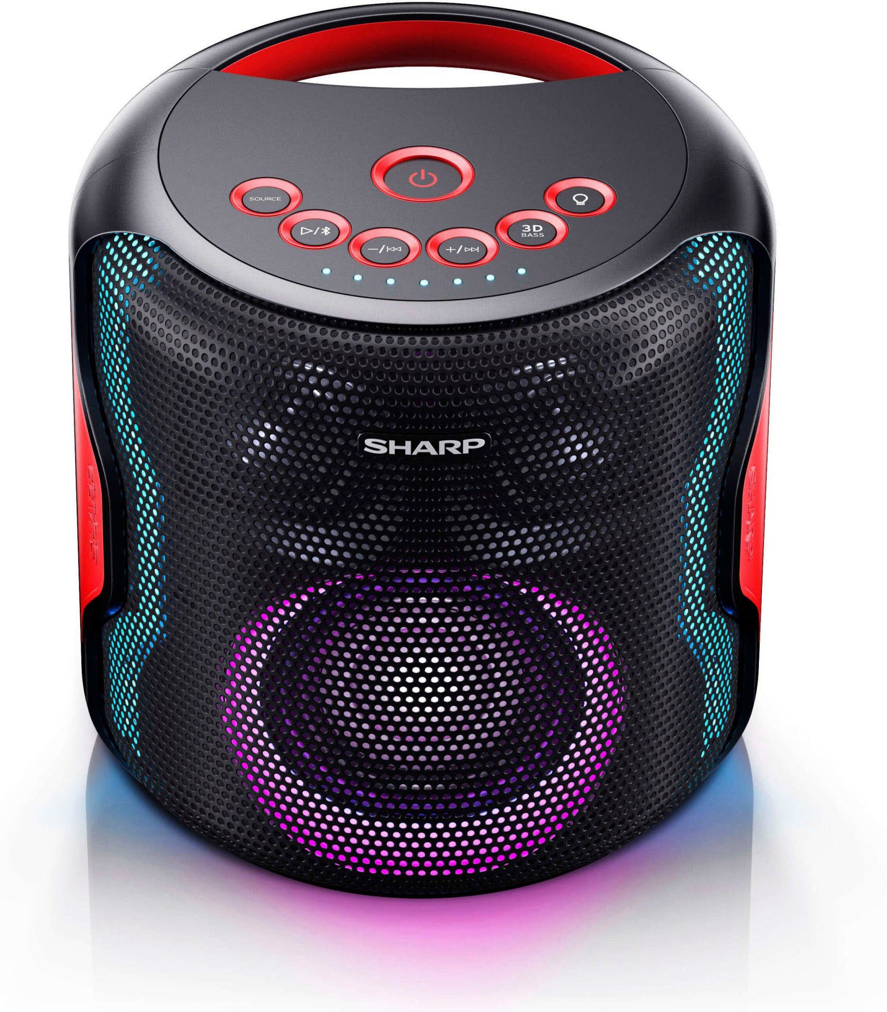 Sharp PS-919 2.1 Party-Lautsprecher W) (Bluetooth, Schwarz 130