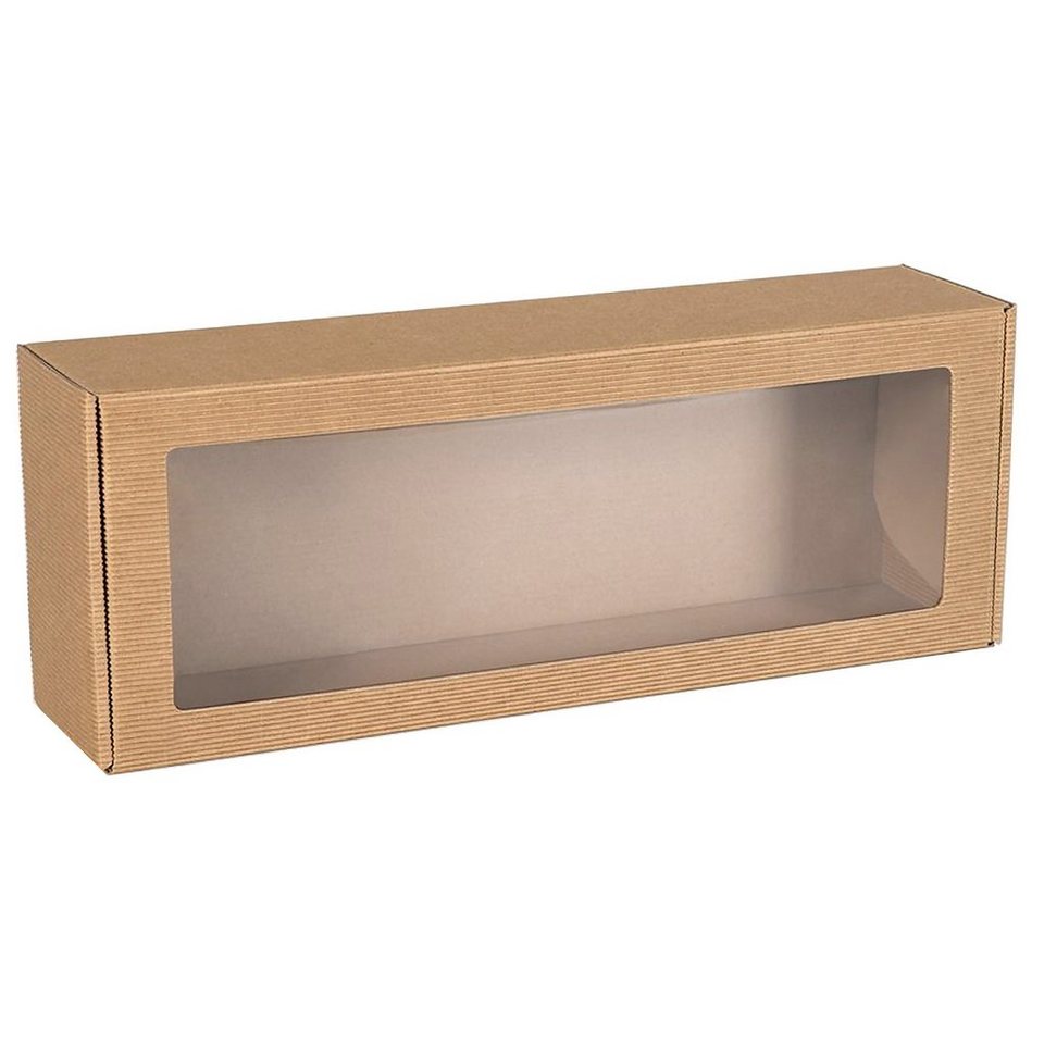 Sarcia.eu Geschenkbox Rechteckige Schachtel mit Sichtfenster, Geschenkbox  40x15x10 cm x1