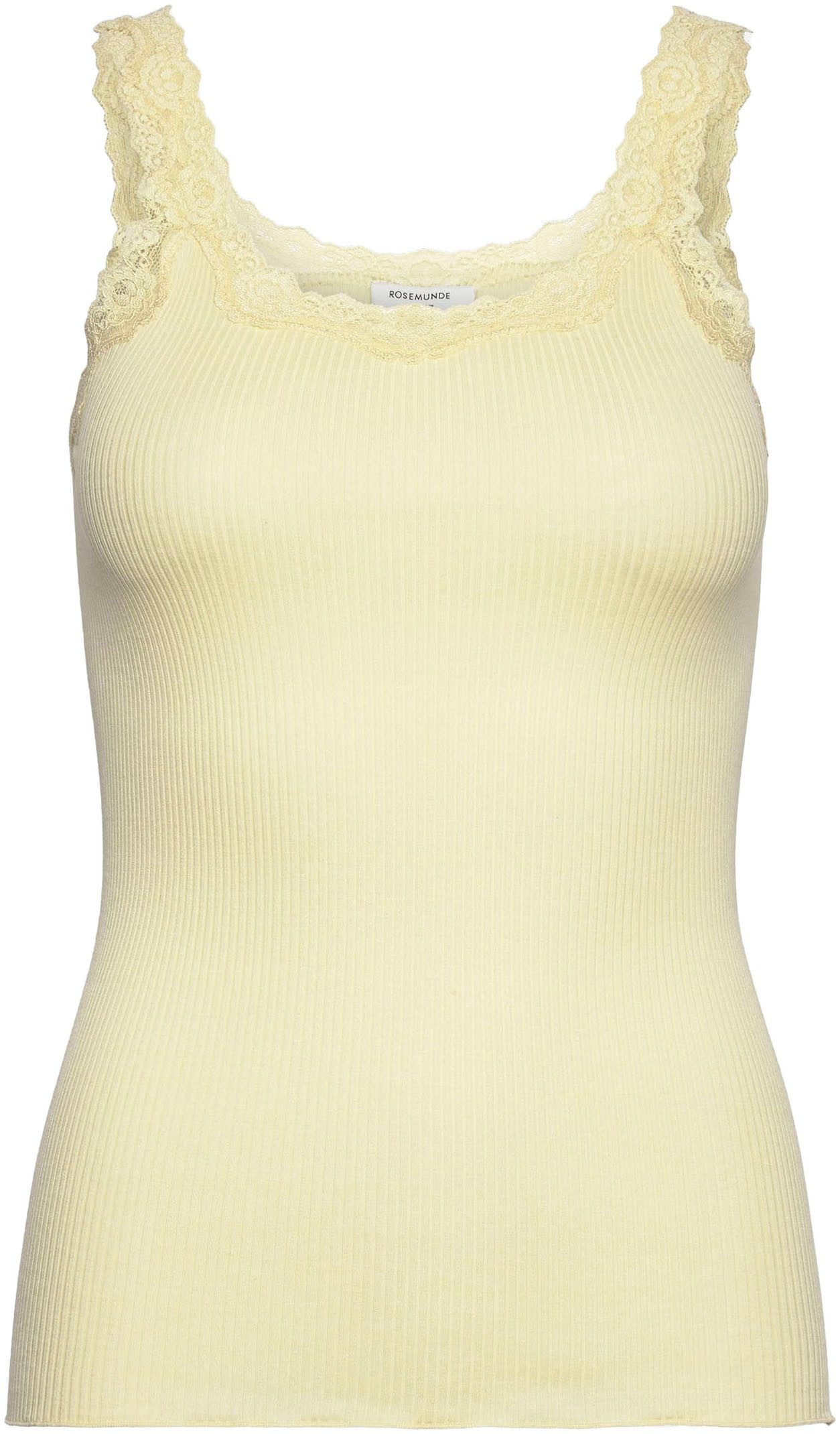 rosemunde Tanktop Babette Silk Top umgedrehter Vintage-Spitzenbesatz, femin günstig online kaufen