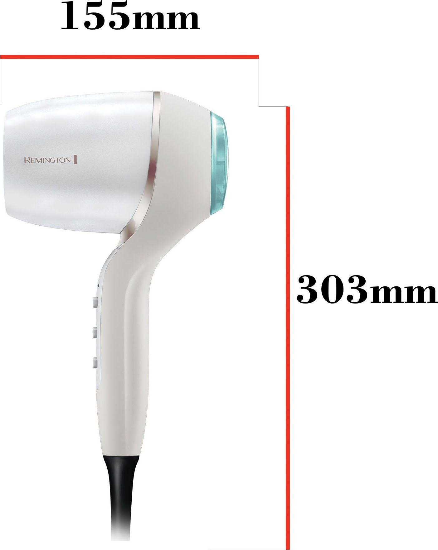 Remington Haartrockner 50 2200 Trocknen, Stylingdüsen Diffusor 2 HYDRAluxe & schnelleres W, % PRO Ionengenerator, (EC9001)