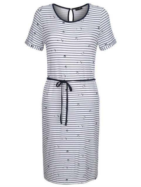Dress In Kleid im maritimen Look in weiß