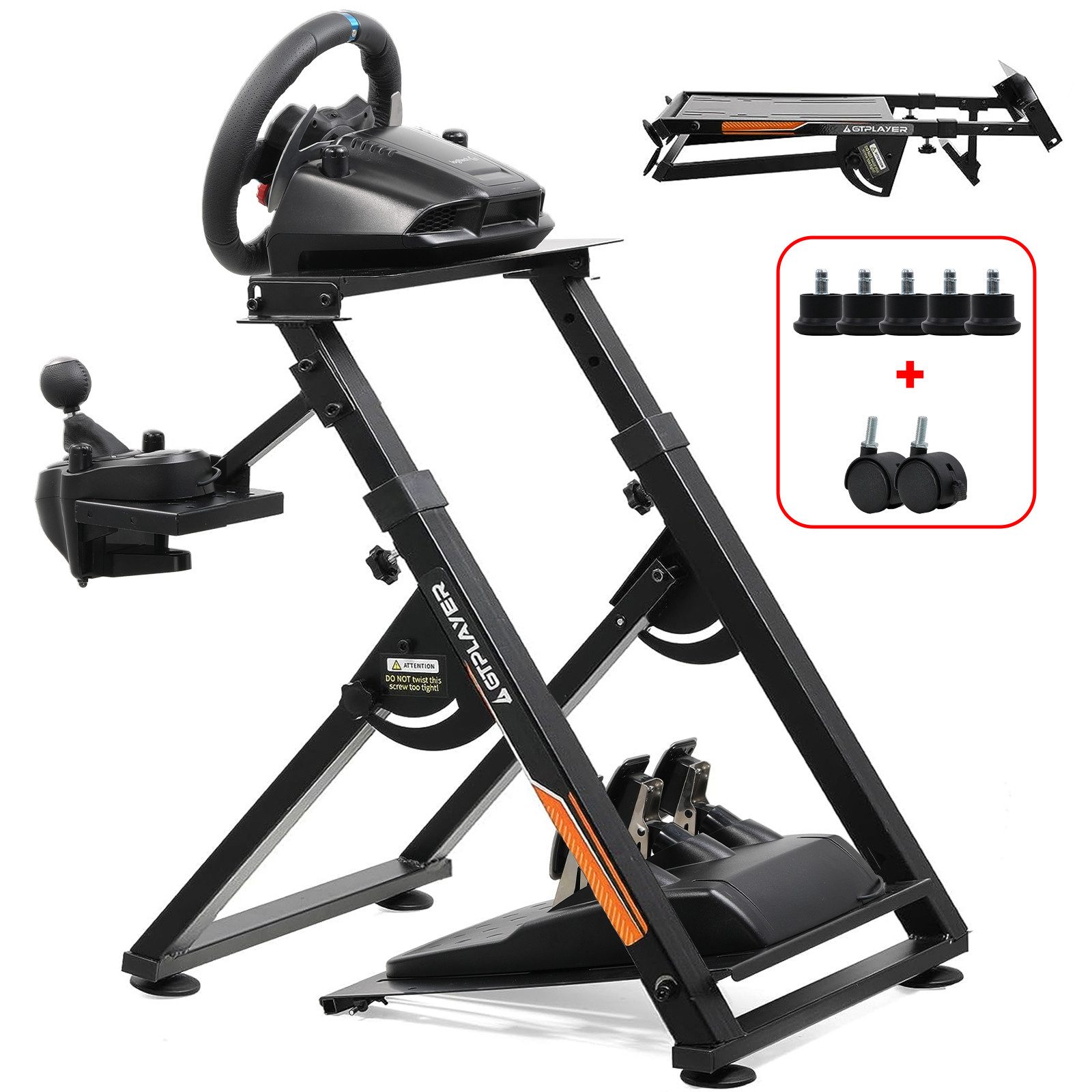 GTPLAYER Lenkradständer Lenkrad Gaming Wheel Stand für Logitech Контроллеры (Neigungsverstellbares Gestell PS4 Xbox PC PS5)