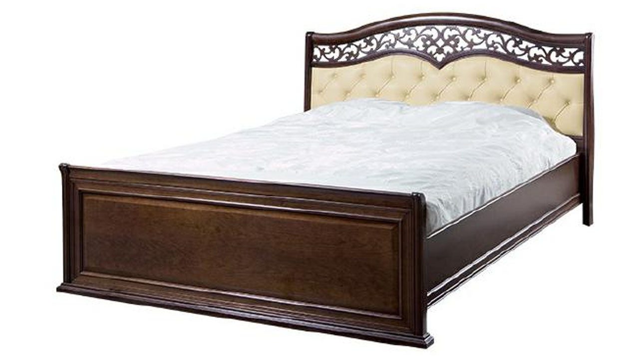 Xlmoebel Bett Klassisches Hochwertiges Designer Chesterfield Vollleder Doppelbett (Bett Ehebett Doppelbett Lederbett Schlafzimmer - Verona III), Hergestellt in Europa