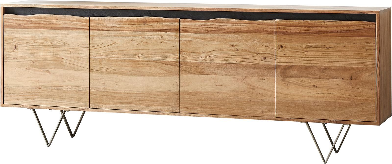DELIFE Sideboard Stonegrace, Natur 200x45x75 cm günstig online kaufen