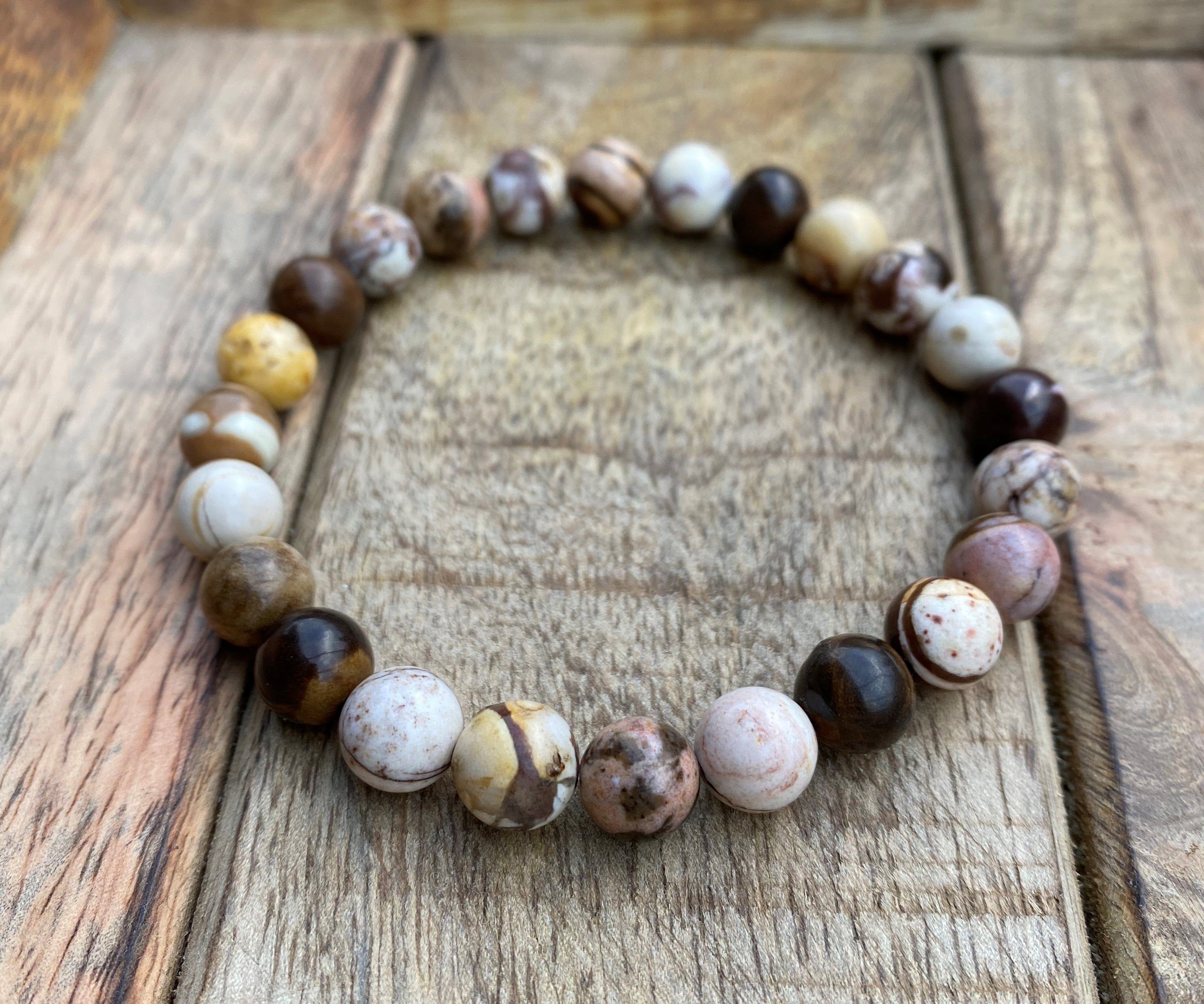 NAHLE Perlenarmband Naturstein Jaspis Armband (1-tlg), günstig online kaufen
