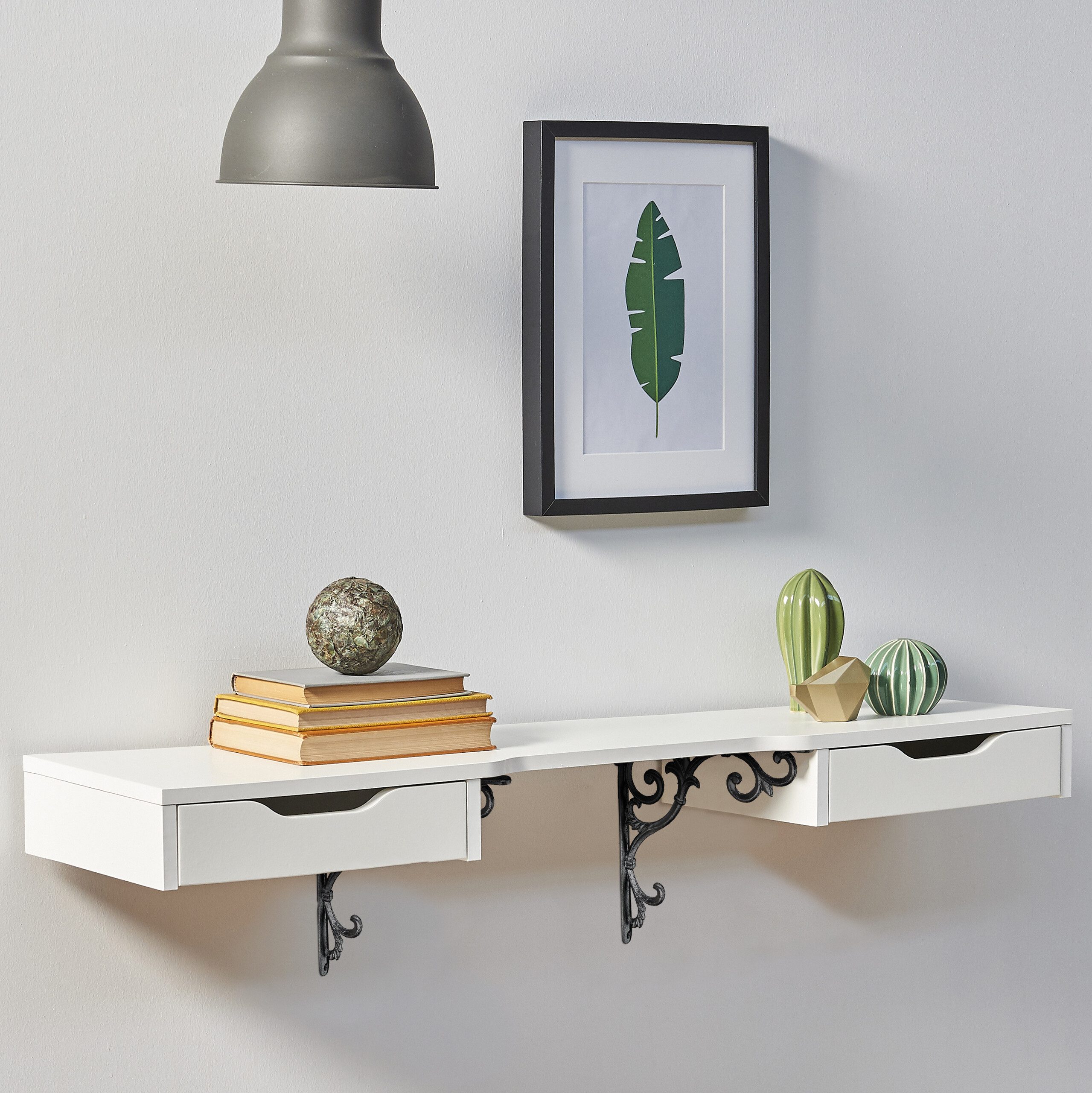 relaxdays Wandregalhalter Antike Regalwinkel im 4er günstig online kaufen