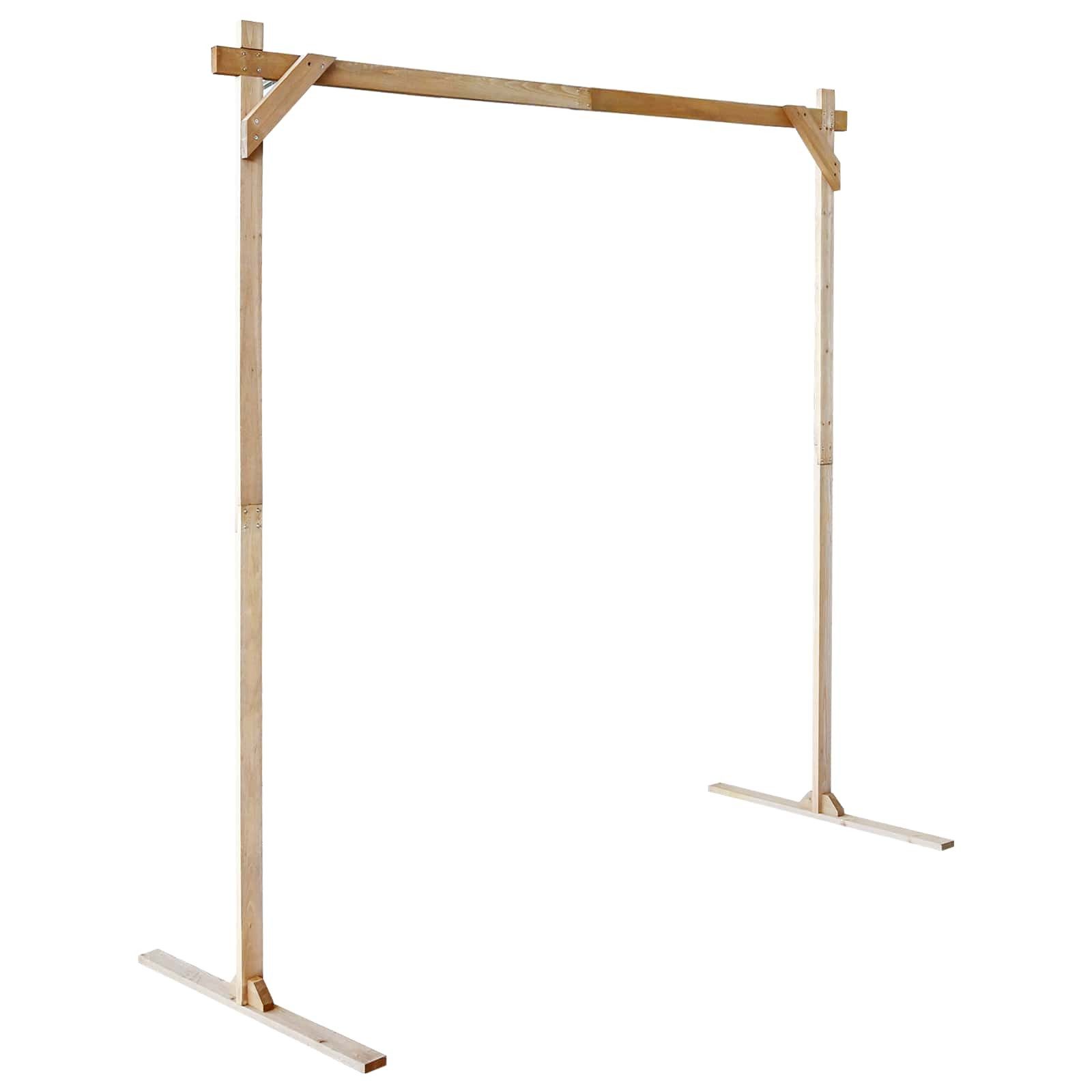 vidaXL Pergola Hochzeitsbogen Hellbraun 225 x 95 x 226 cm Massives Kiefernholz, (1-tlg) – Bild 5 von 5