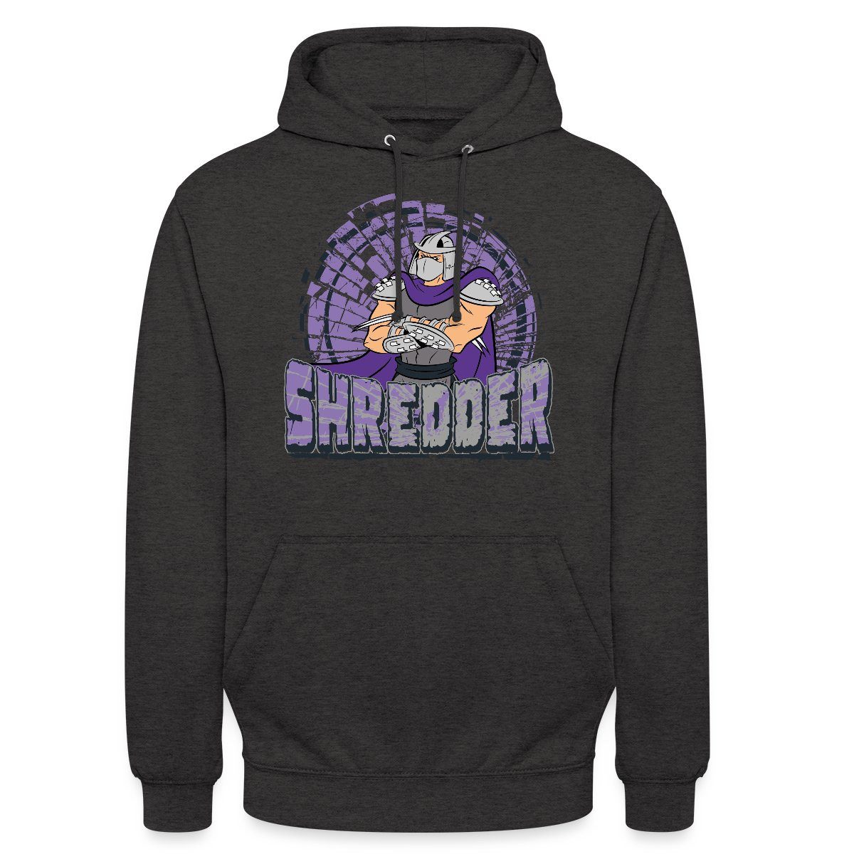 Spreadshirt Hoodie Teenage Mutant Ninja Turtles Shredder Unisex Hoodie (1-tlg) Unisex-Schnitt: Sitzt bei Männern körpernah, bei Frauen weit