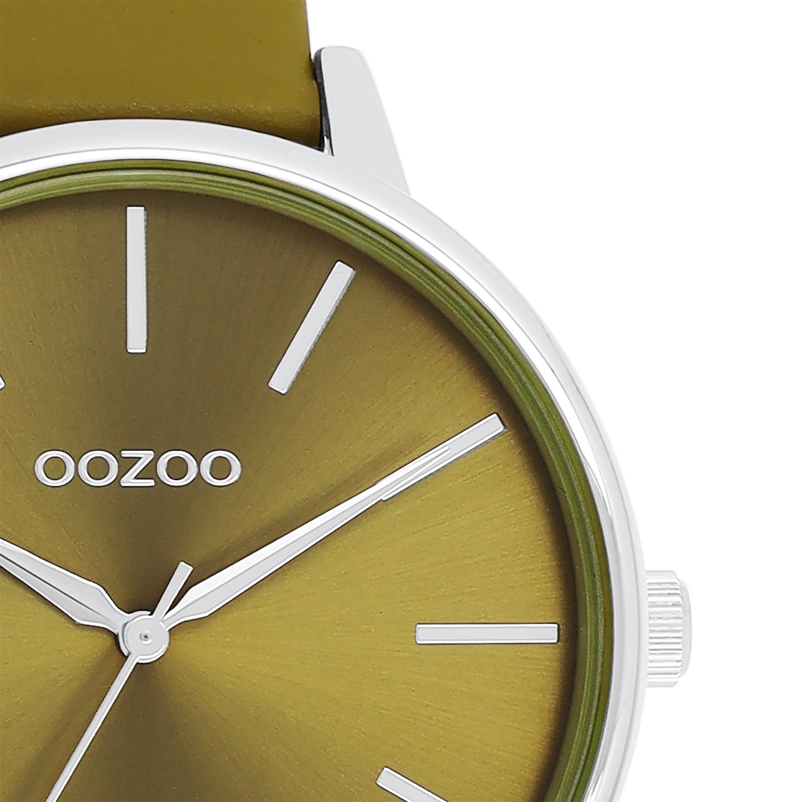 OOZOO Quarzuhr Oozoo Damen Armbanduhr Timepieces Analog, (Analoguhr), Damenuhr rund, groß (ca. 42mm) Lederarmband, Fashion-Style