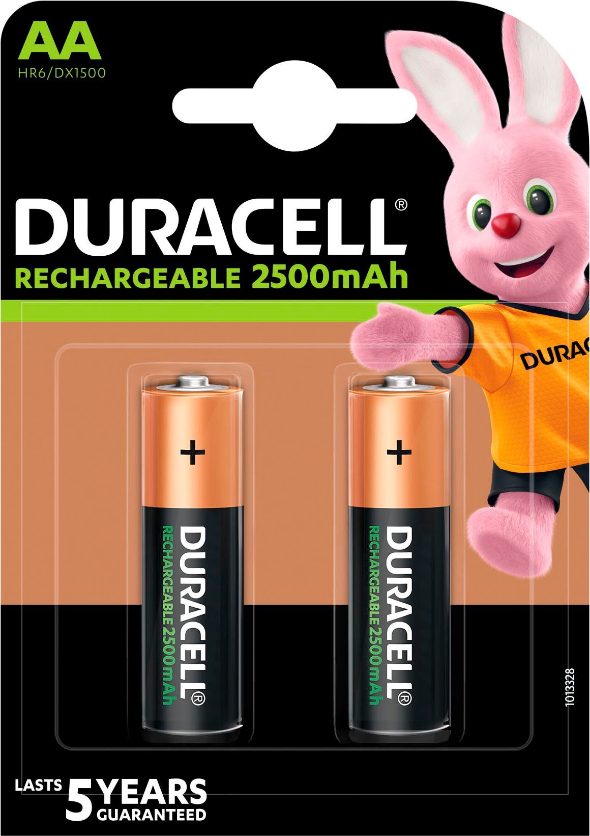 Duracell 2er Pack Rechargeable AA 2500mAh Akkupacks Mignon 2500 mAh (1,2 V, 2 St)