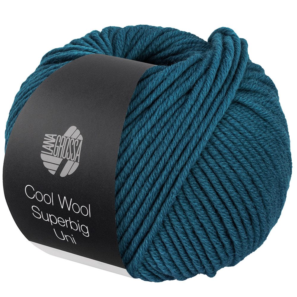 LANA GROSSA COOL WOOL SUPERBIG Uni Häkelwolle, 80 m (Voluminöse und extrafeine Merinowolle), 50 g
