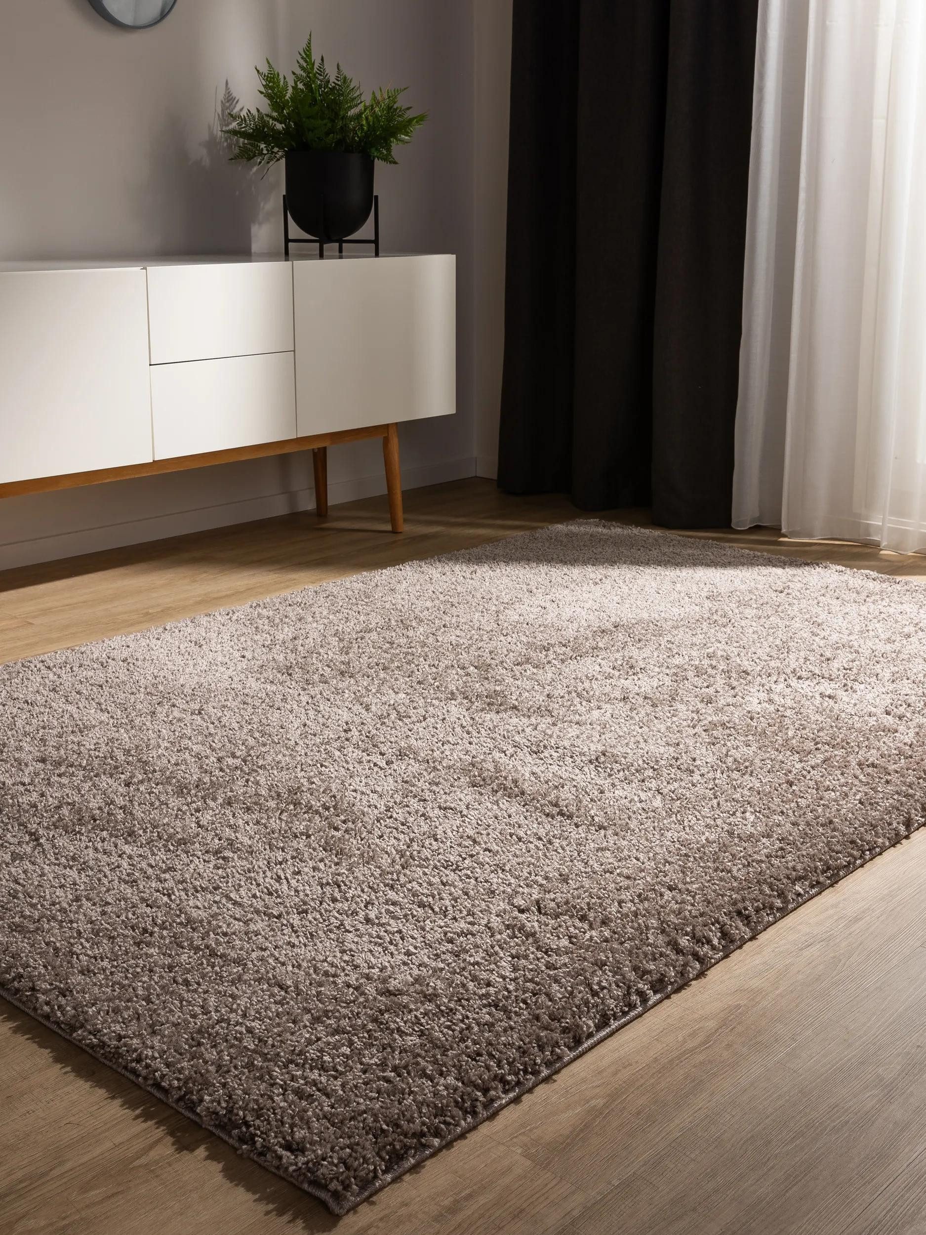 benuta Hochflor-Teppich Soho, rechteckig, Höhe: 31 mm, Teppich Wohnzimmer, Schlafzimmer, Esszimmer, Rutschfest, Waschbar