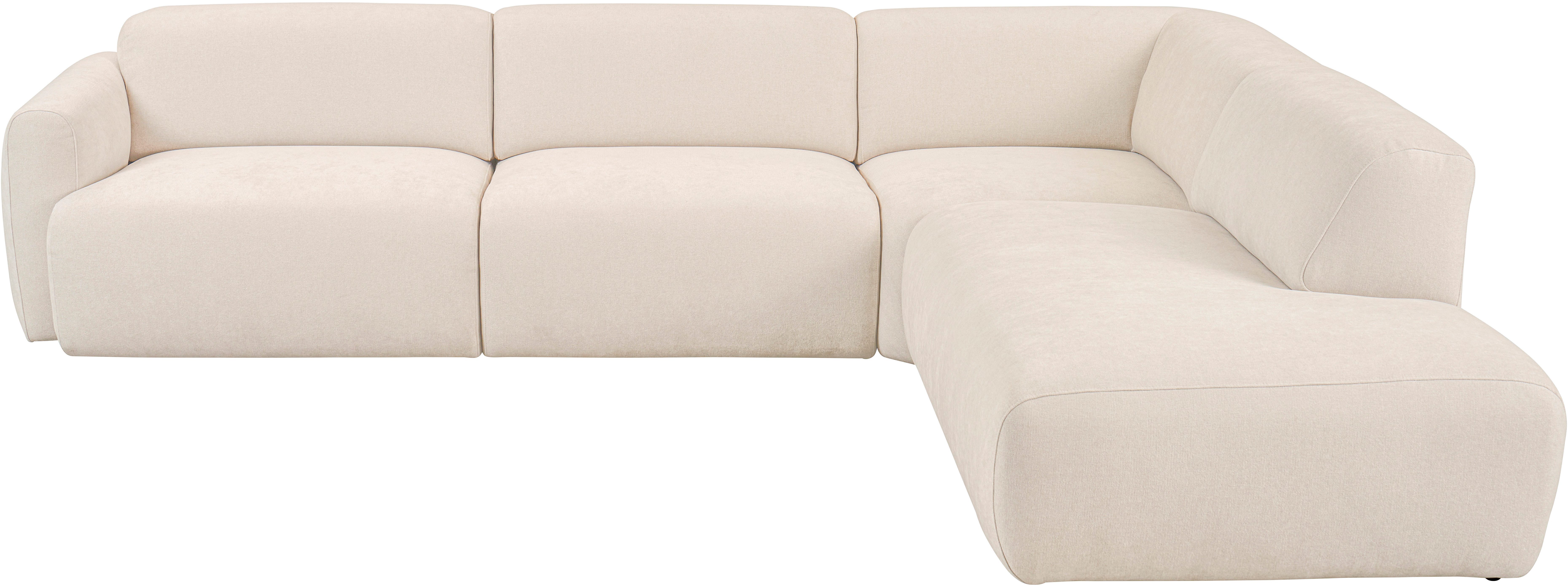 Home affaire Ecksofa Myrland Wohnlandschaft, Breite 310 cm, L-Form, Chenille, Easy Clean Stoff, mit Kaltschaum