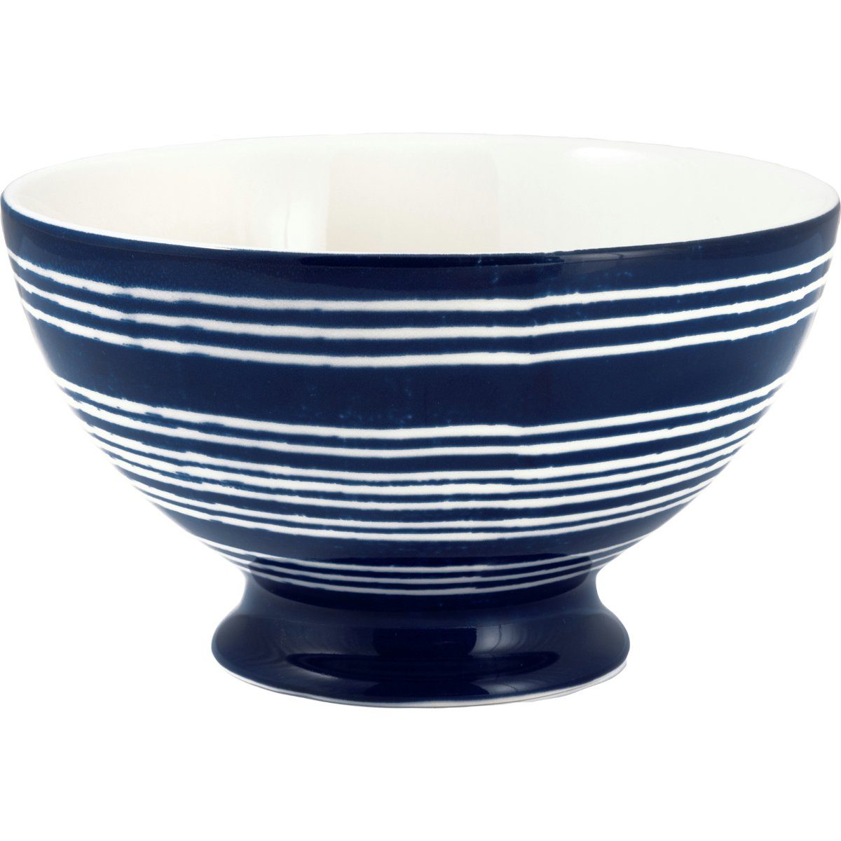 Greengate Schale Valetta Suppenbowl blue 0,5l, Steinzeug, (Suppenschalen)