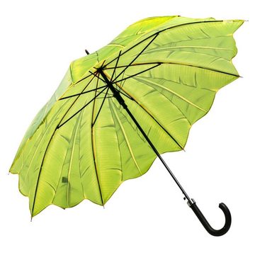 Luckyweather not just any other day Stockregenschirm Regenschirm PALME Auf-Automatik Stockschirm Damen Herren