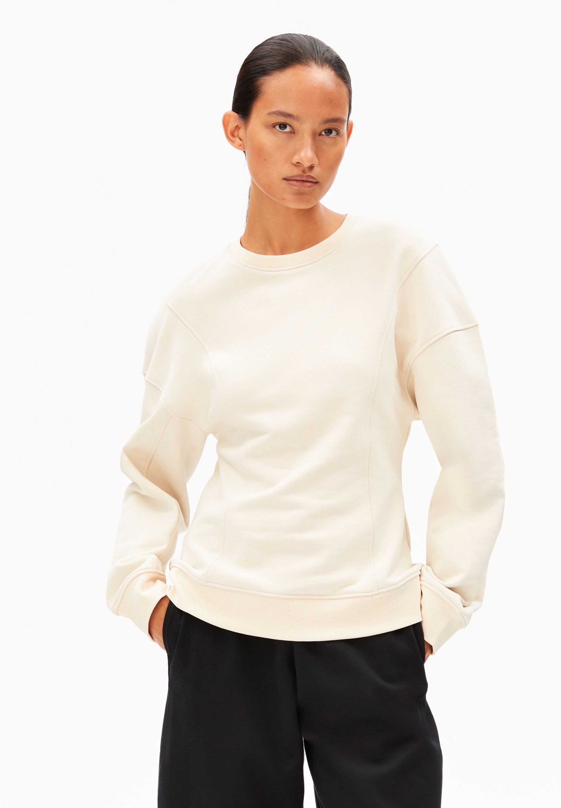 Armedangels Sweatshirt UN-WASTED BARREL Sweatshirt aus Baumwoll-Mix Fitted