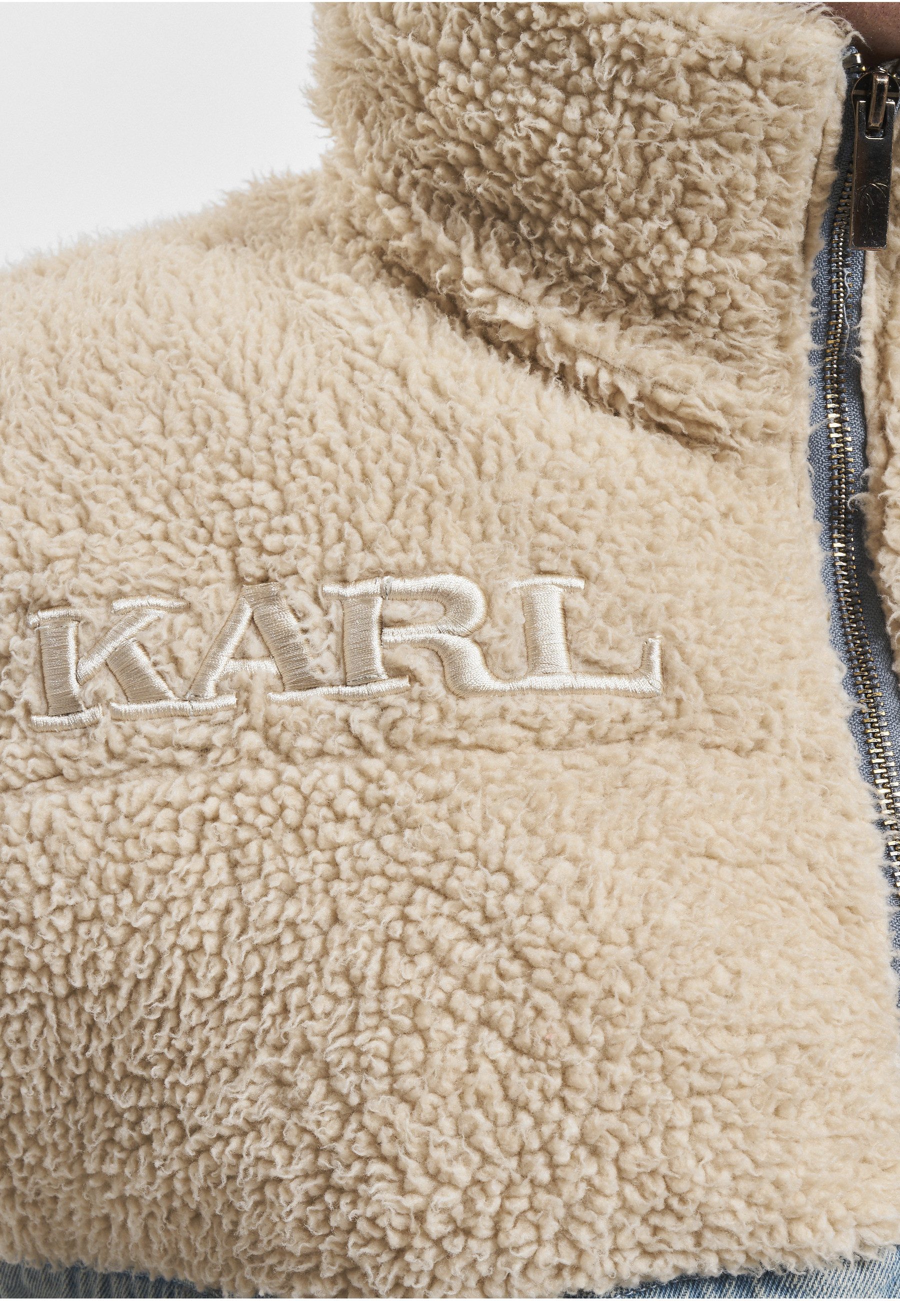 Karl Kani Winterjacke Karl Kani Herren KM234-036-1 KK Retro Denim Teddy Puffer Jacket (1-St)