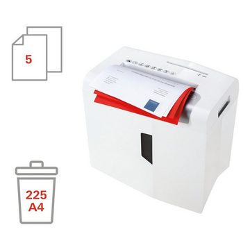 HSM Aktenvernichter shredstar x5, Partikelschnitt 4,5x30 mm, 5 Blatt, 18 Liter, 125 Watt