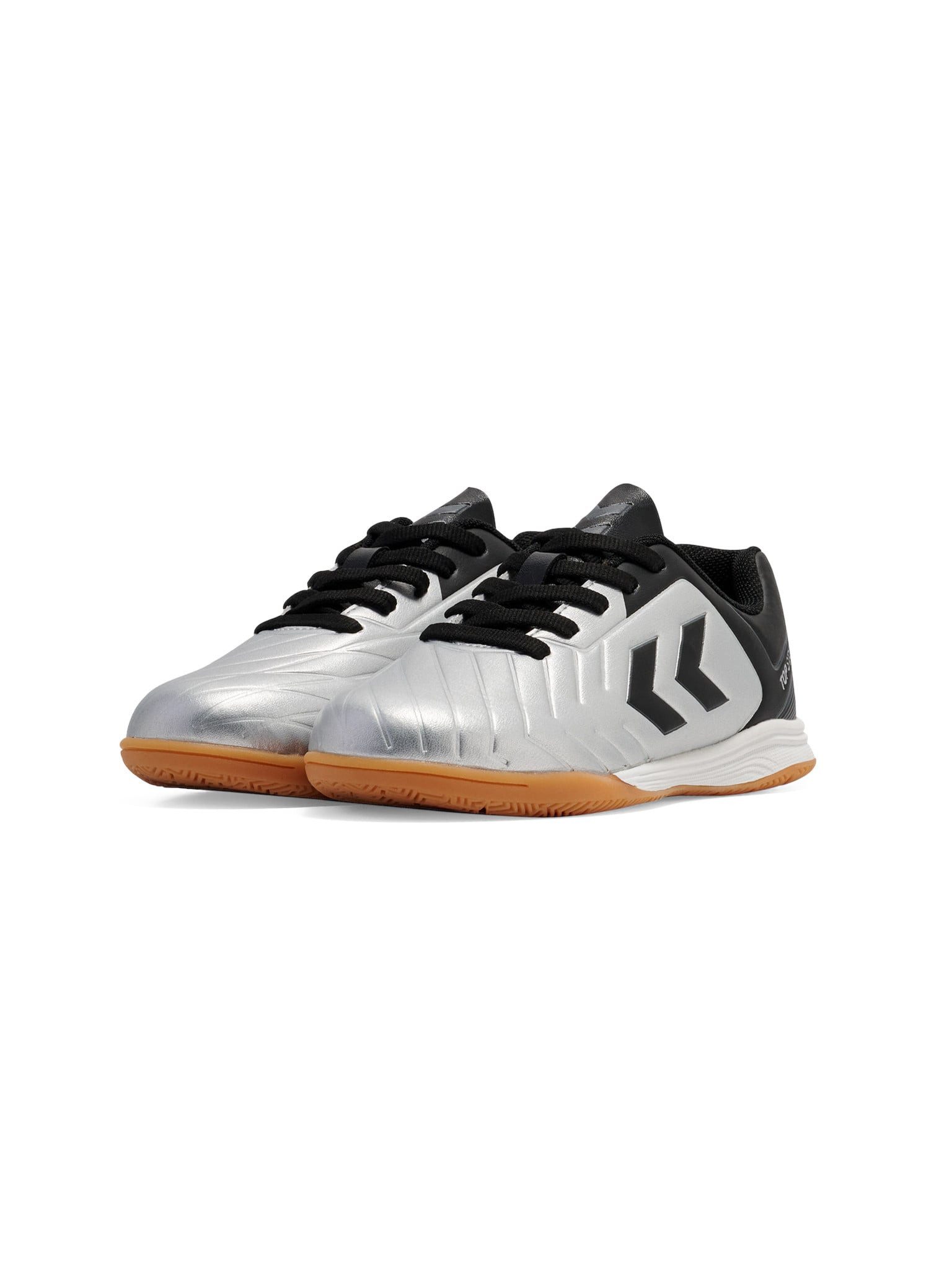 Hallen-Indoorschuhe Top Star I.C. 2.0 silber/schwarz Kinder Badmintonschuh