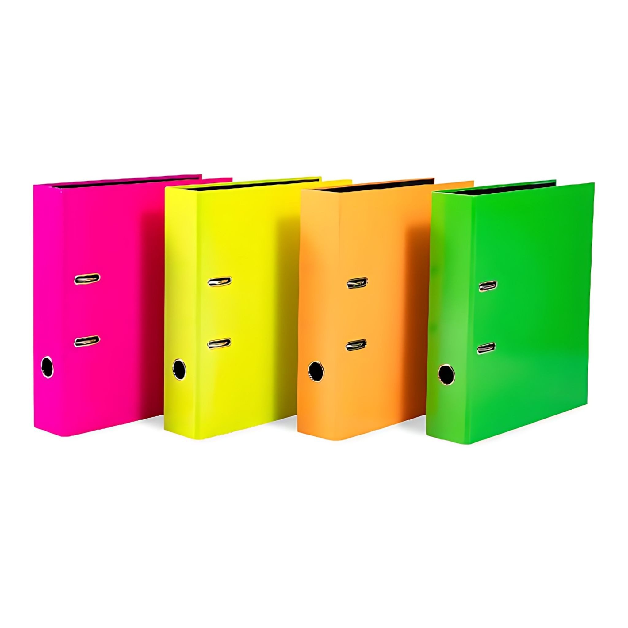 HERMA Aktenordner Herma Ordner Karton A4, 7 cm Rückenbreite Neon 10er-Sortierung