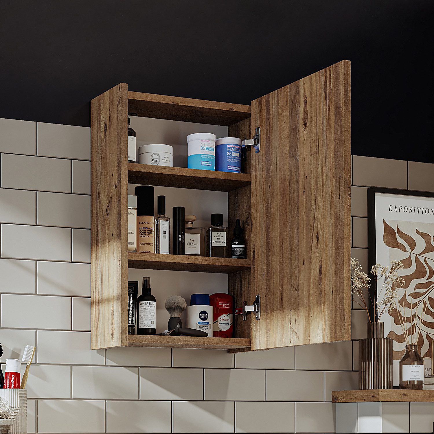 Roomart Badmöbel-Set LEO, (Badmöbelset Unterschrank mit günstig online kaufen