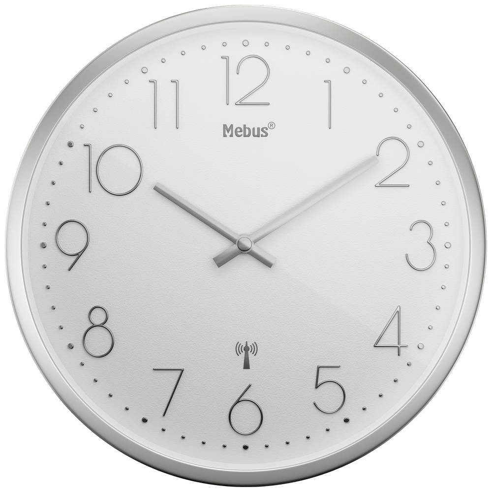 Mebus Wanduhr Funk Wanduhr (Schleichendes Uhrwerk günstig online kaufen