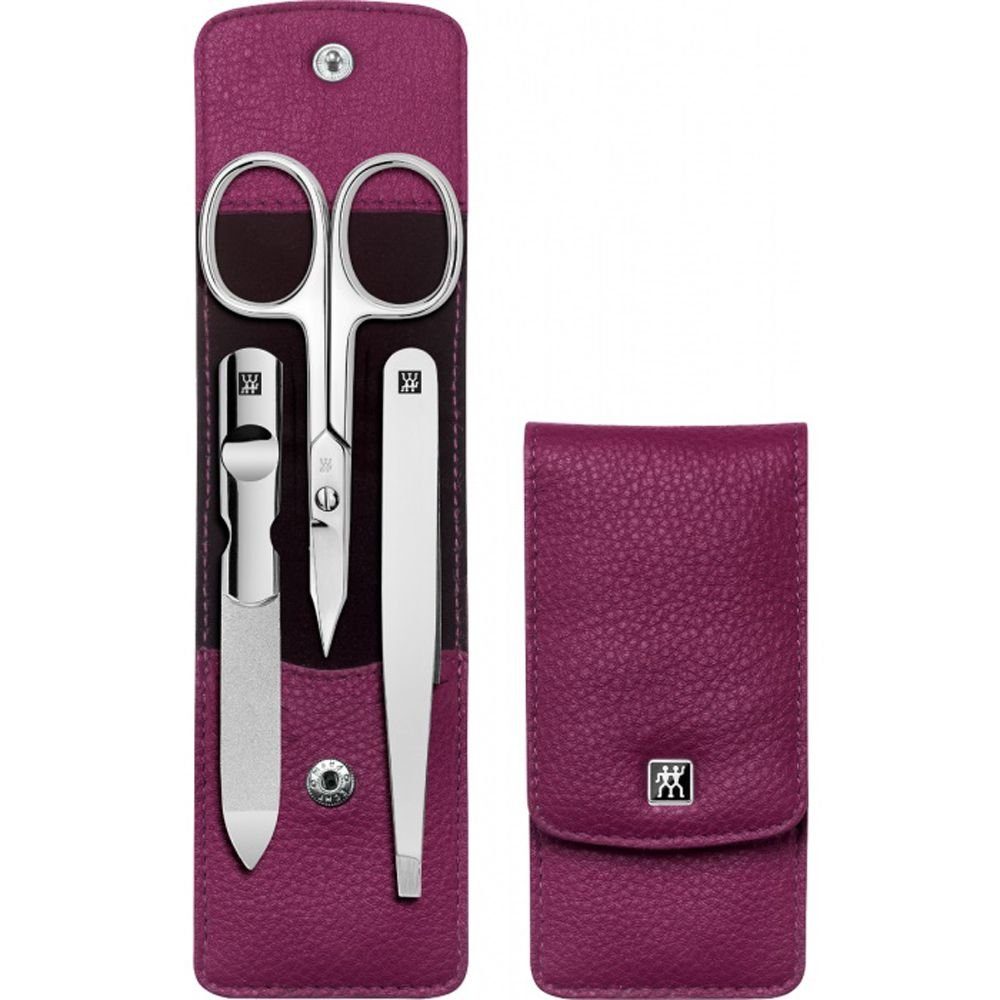 Zwilling Maniküre-Etui ZWILLING Maniküre Pediküre Set 3tlg. mit Kombinagelschere, Berry, 3 tlg.