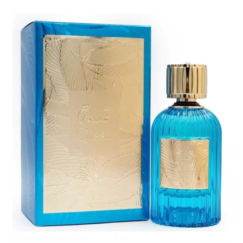 Lattafa Eau de Parfum Qissa Blue, Glasflakon, Parfüm EDP, Herrenduft