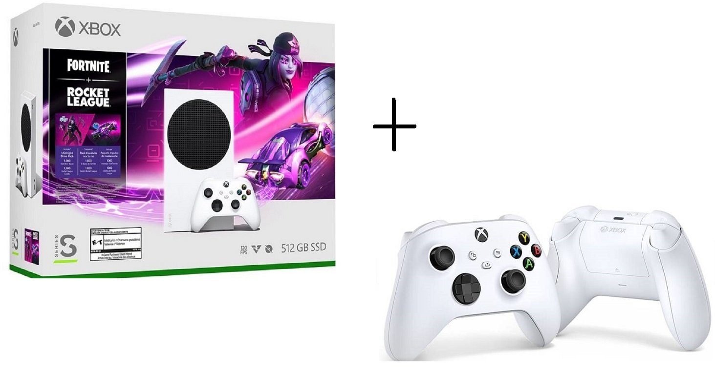 Xbox Series S Konsole, Fortnite + Rocket League + 1 Extra Xbox Controller  Xbox-Controller