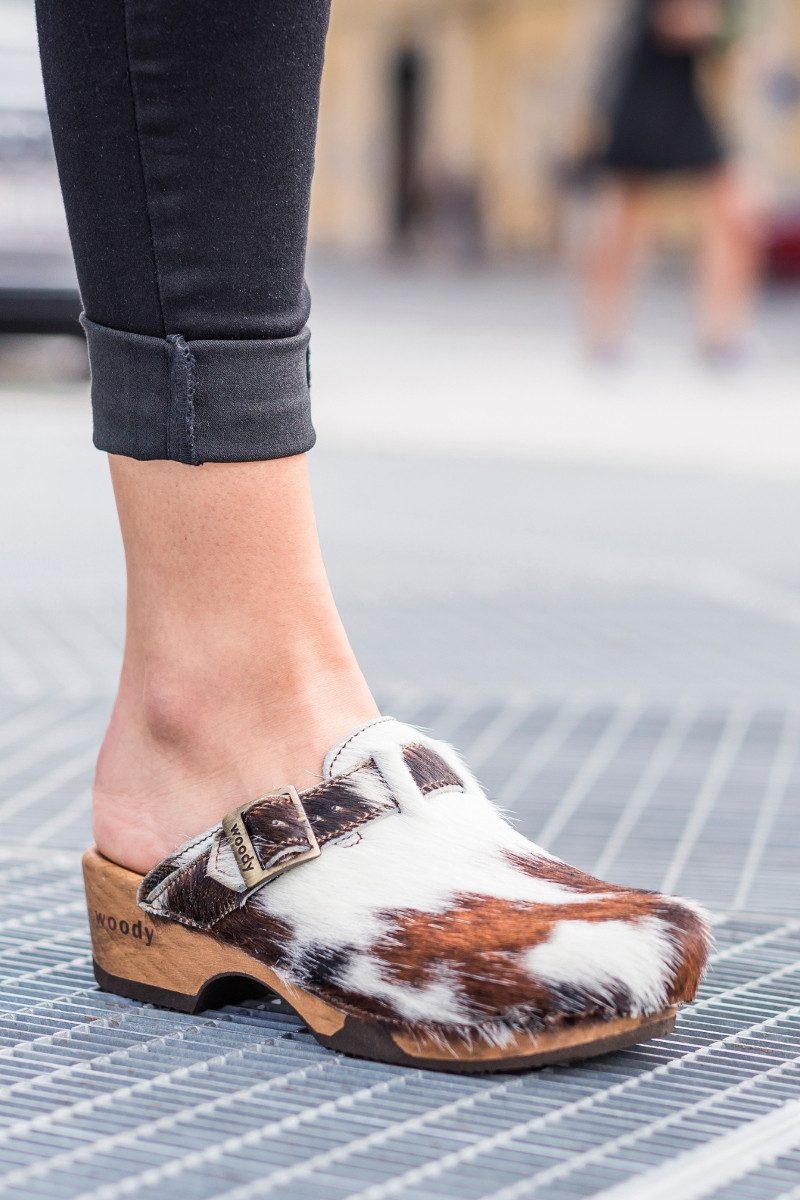 woody GmbH Kuhfell Clogs - MANU FELL - kuhfell Sneaker Ballerinas