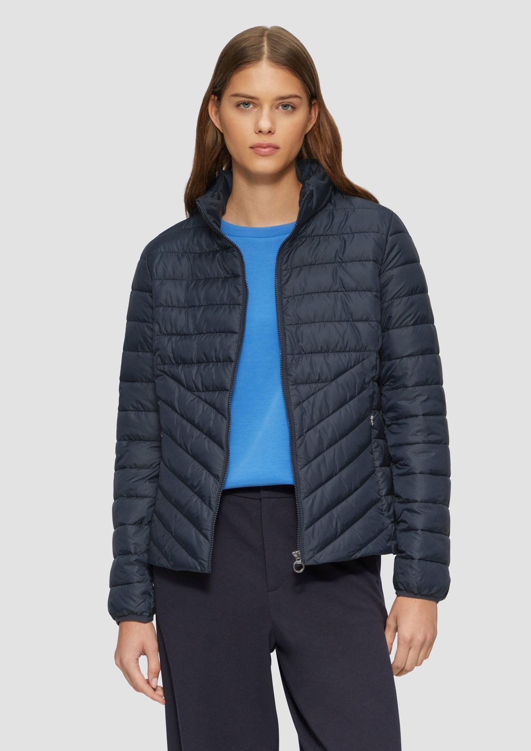 s.Oliver Steppjacke (1, 1-St) leichte Jacke mit Steppung und Stehkragen günstig online kaufen