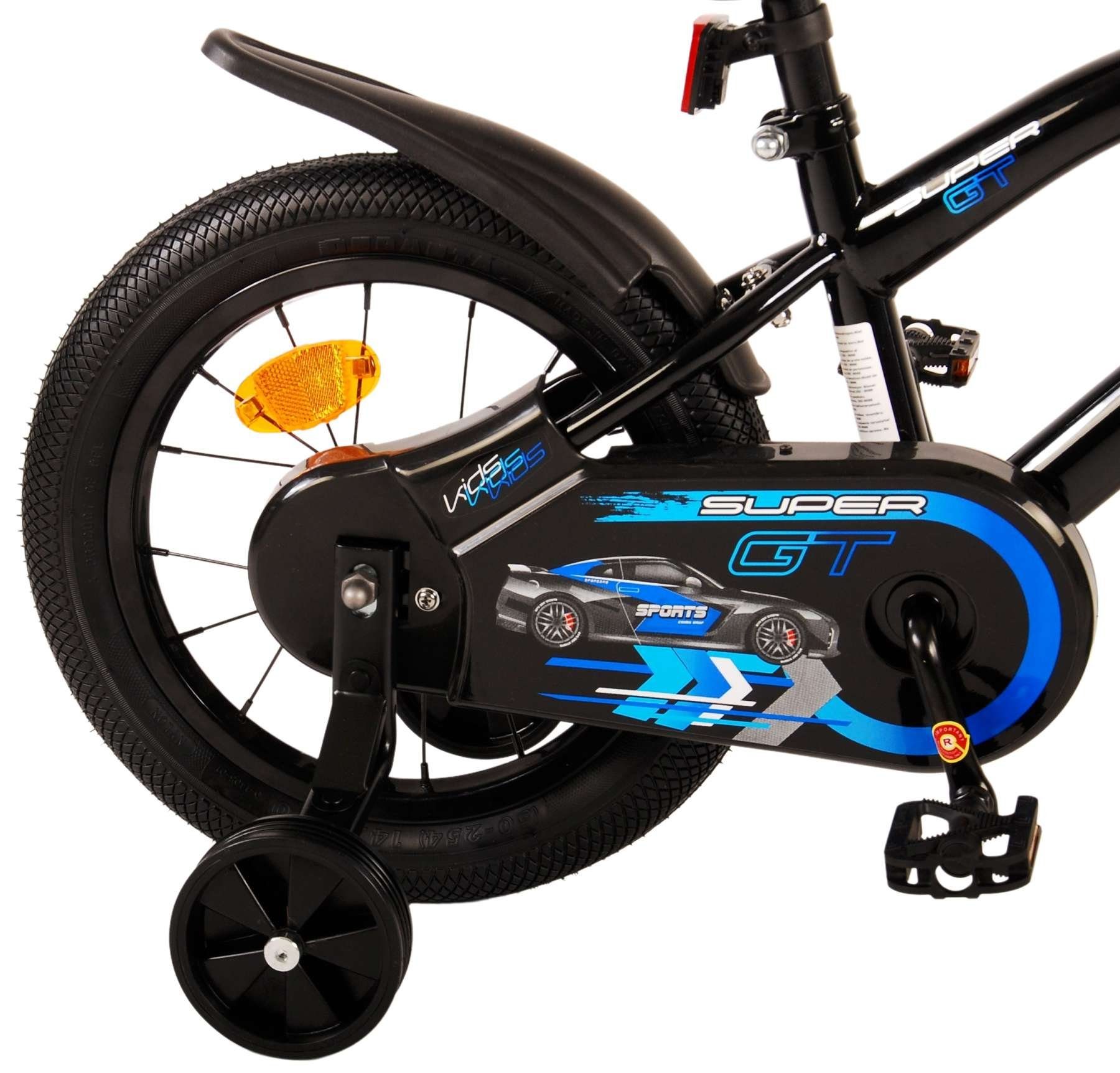 Thumbnail - Volare Kinderfahrrad Super GT - Jungen - verschieden Größen und Farben - Rücktrittbremse, bis 60 kg, 85% zusammengebaut,...