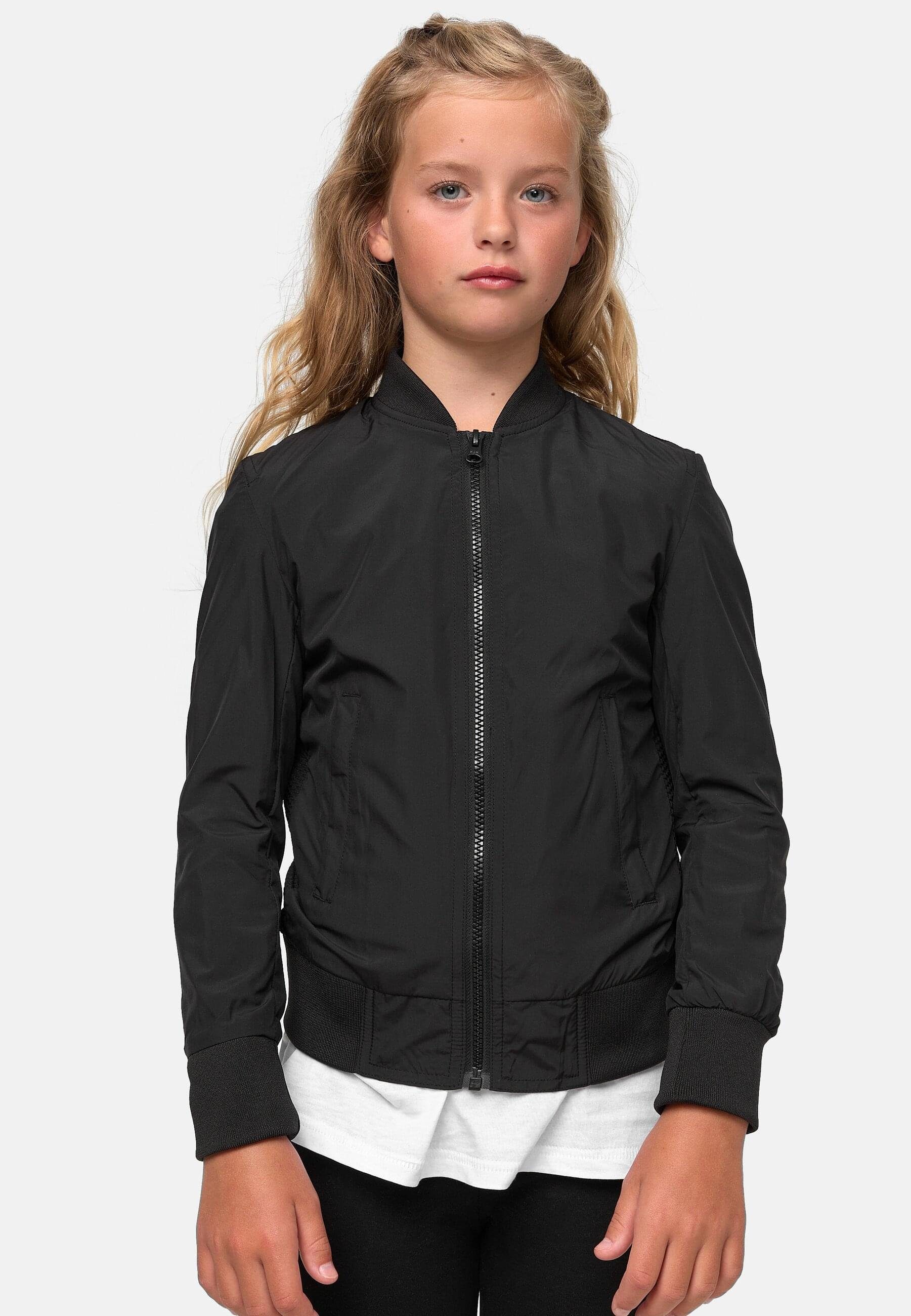 Damen URBAN (1-St) black Girls Sommerjacke Light Bomber CLASSICS Jacket