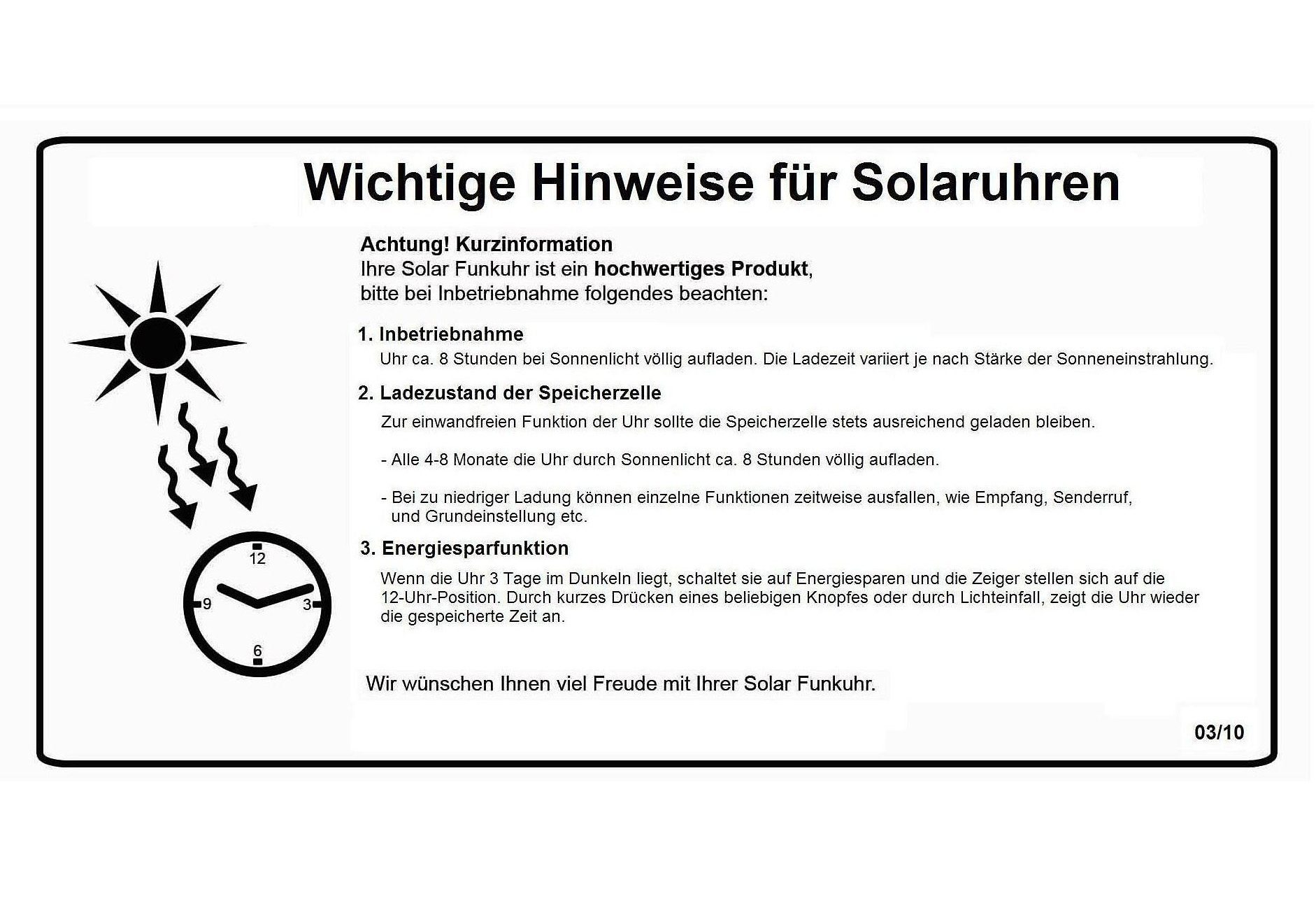 ETT Funkuhr Gobi EGS-11248-12L, Armbanduhr, Herrenuhr, Solar, Datum, Lederarmband