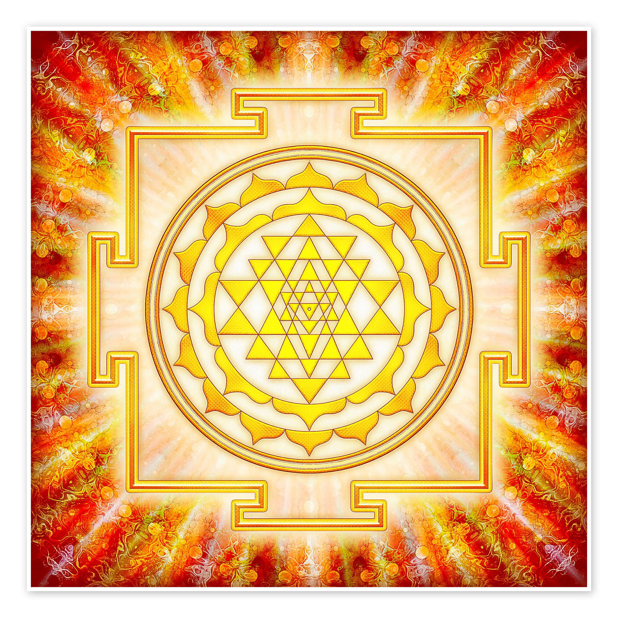 Posterlounge Wandbild Sri Yantra – Artwork günstig online kaufen