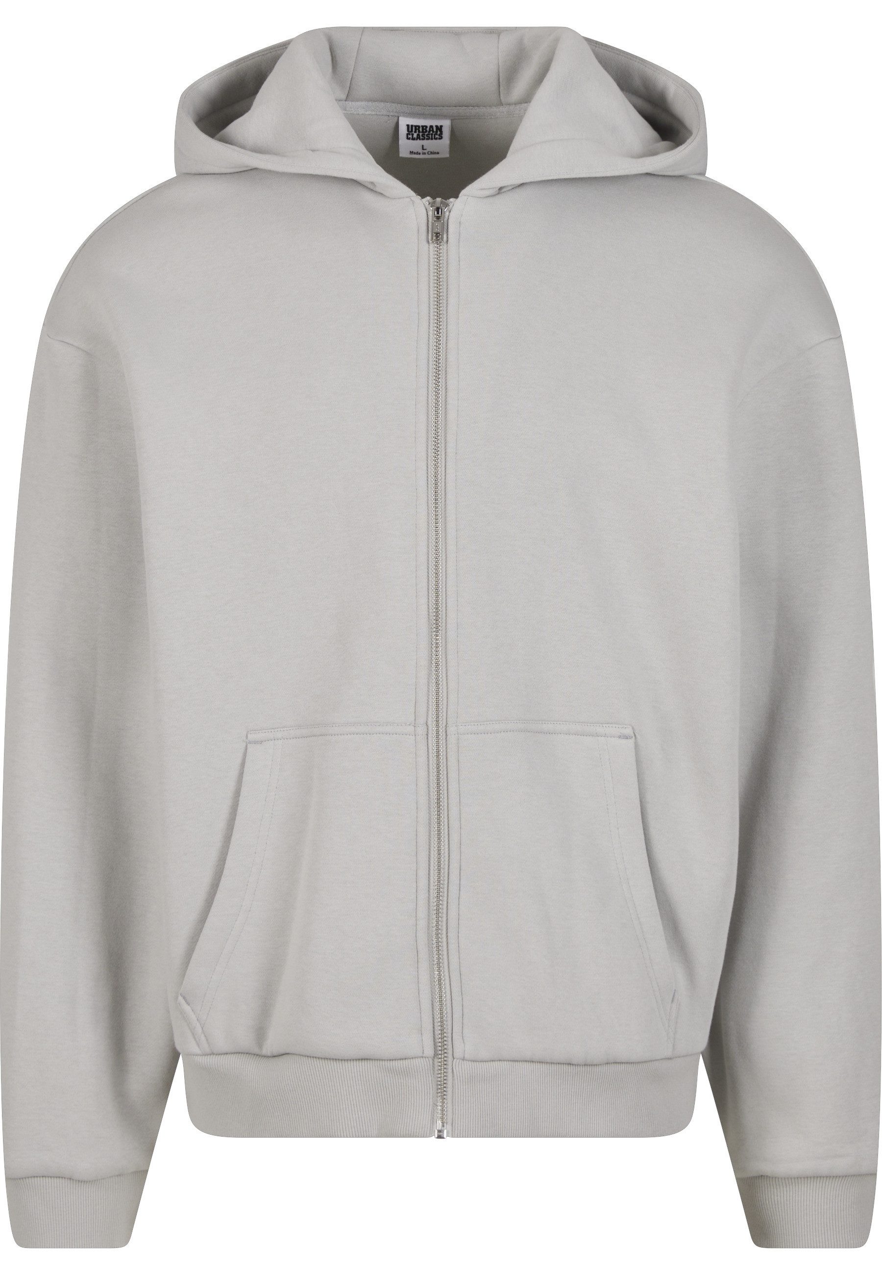 URBAN CLASSICS Strickpullover Urban Classics Fluffy Zip Cardigan (1-tlg)