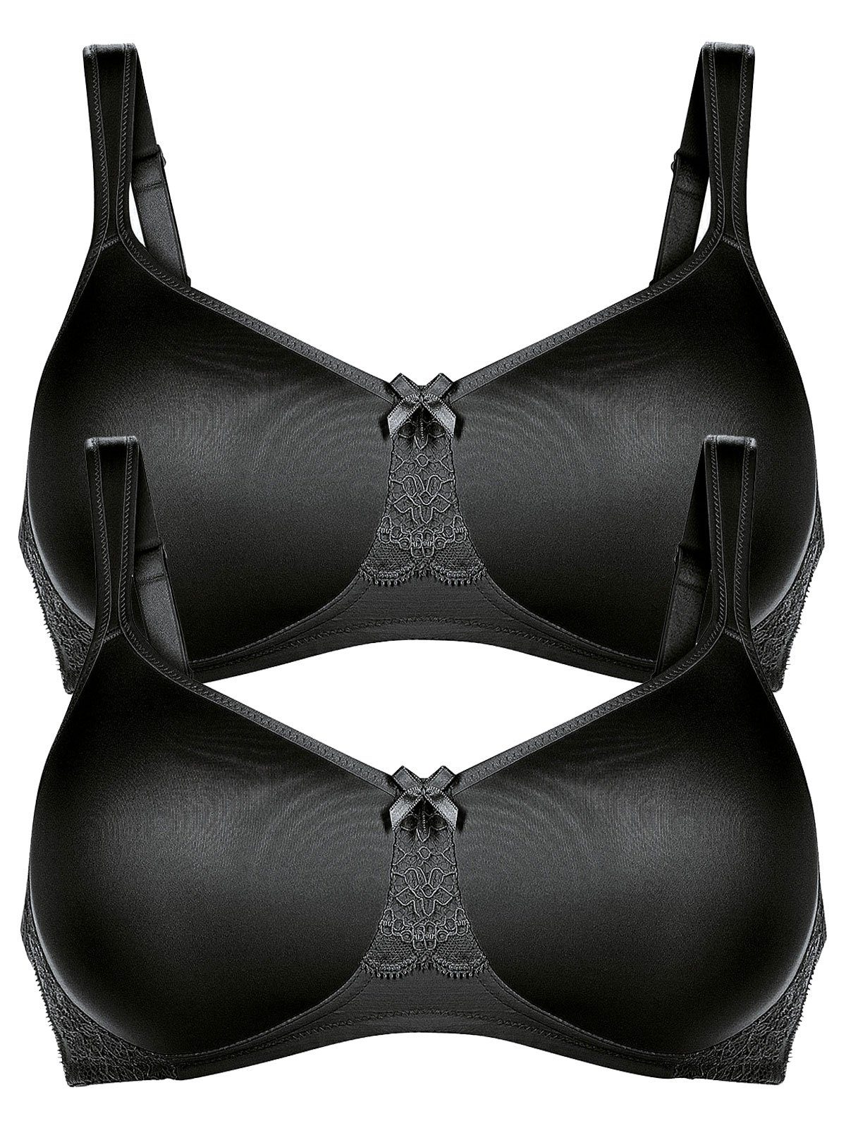 Set: Schalen-BH 2er Pack Komfort BH mit Schale Havanna