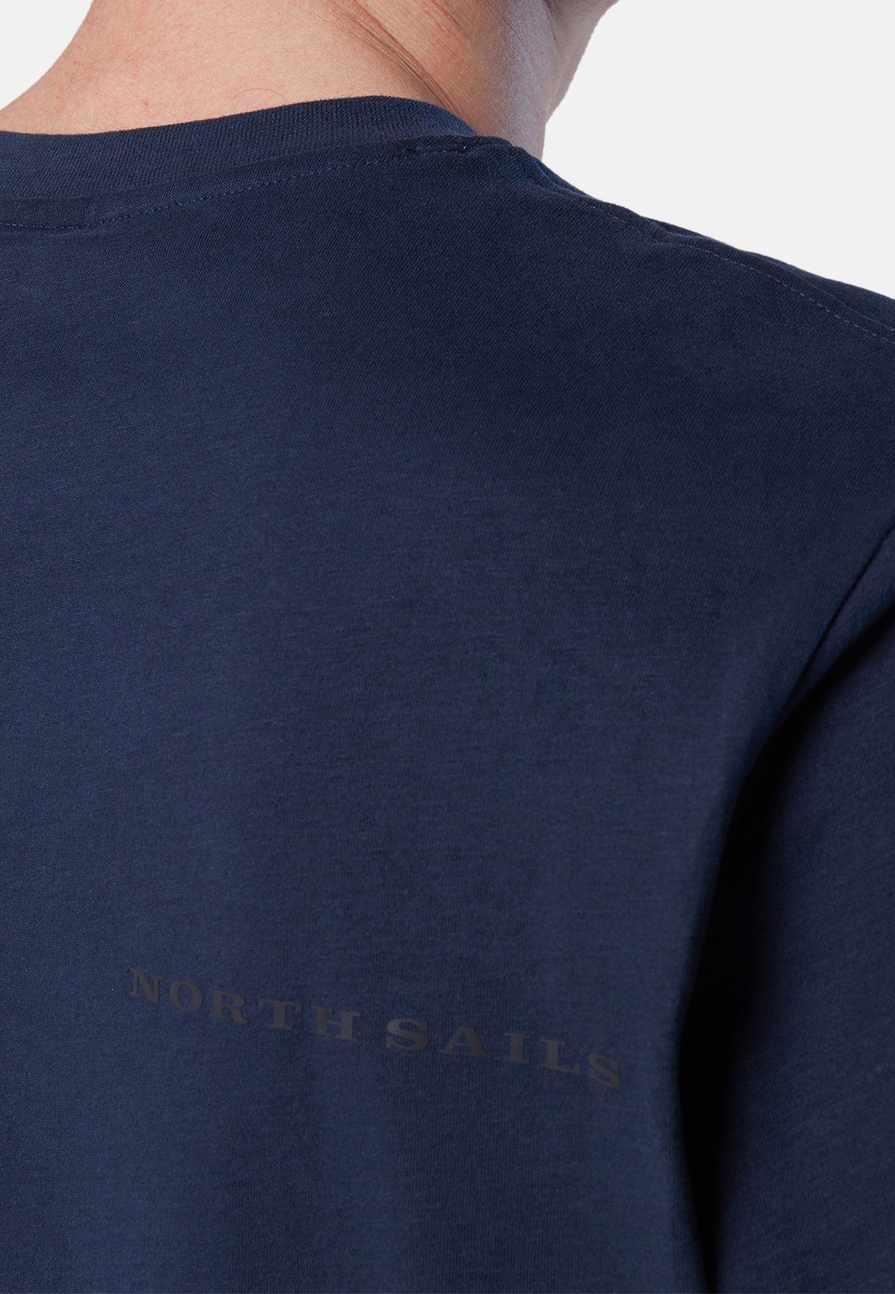 BLUE Brusttasche T-Shirt Sonstiges Sails T-Shirt mit North