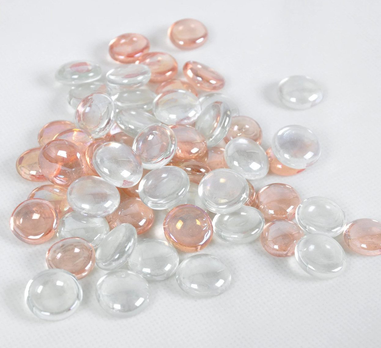 Armena Bastelperlen Glasnuggets transparente Glassteine Dekoration Glasperlen Basteln Deko